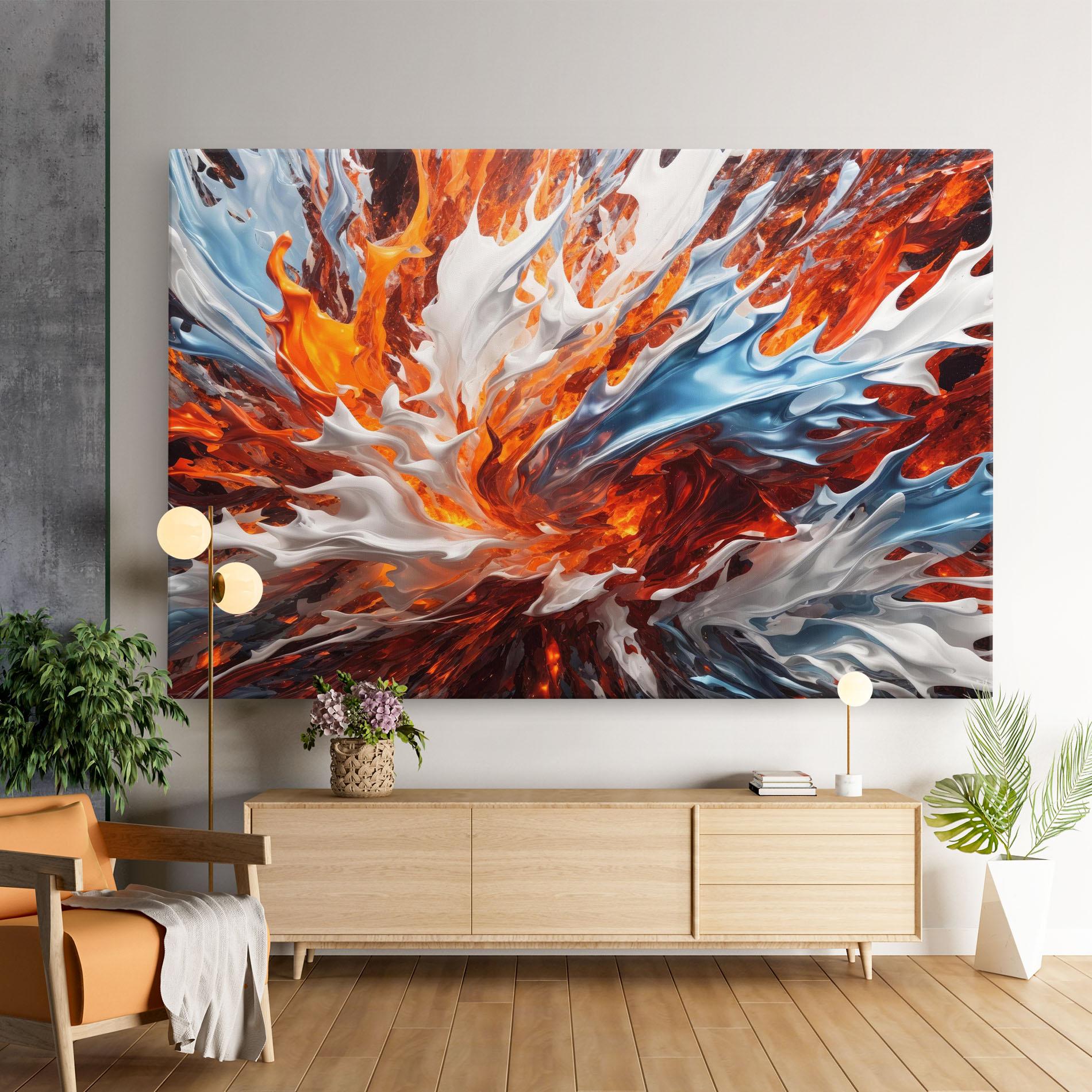 Vászonkép Flame Rase mockup 9