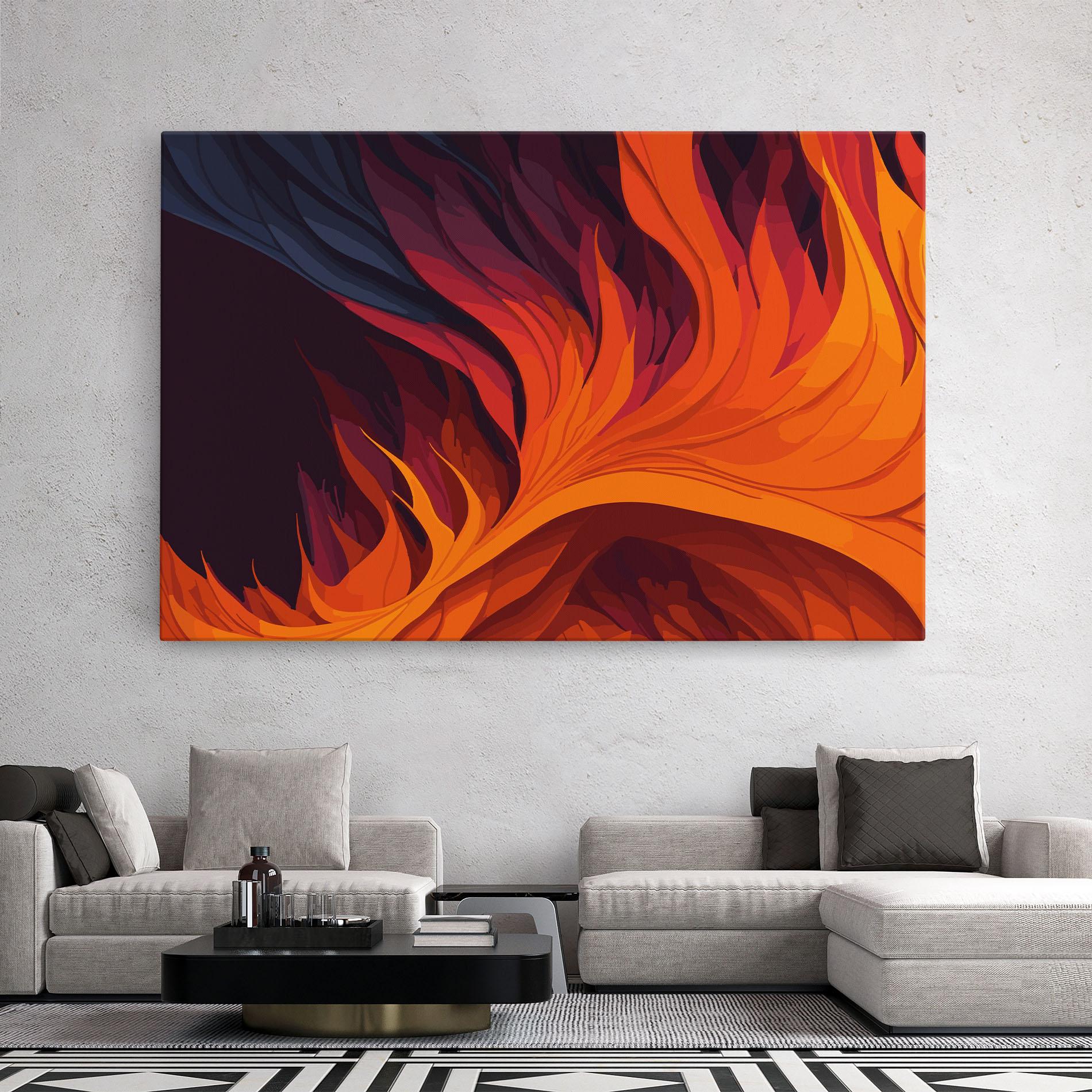 Vászonkép Artistic Fire mockup 2