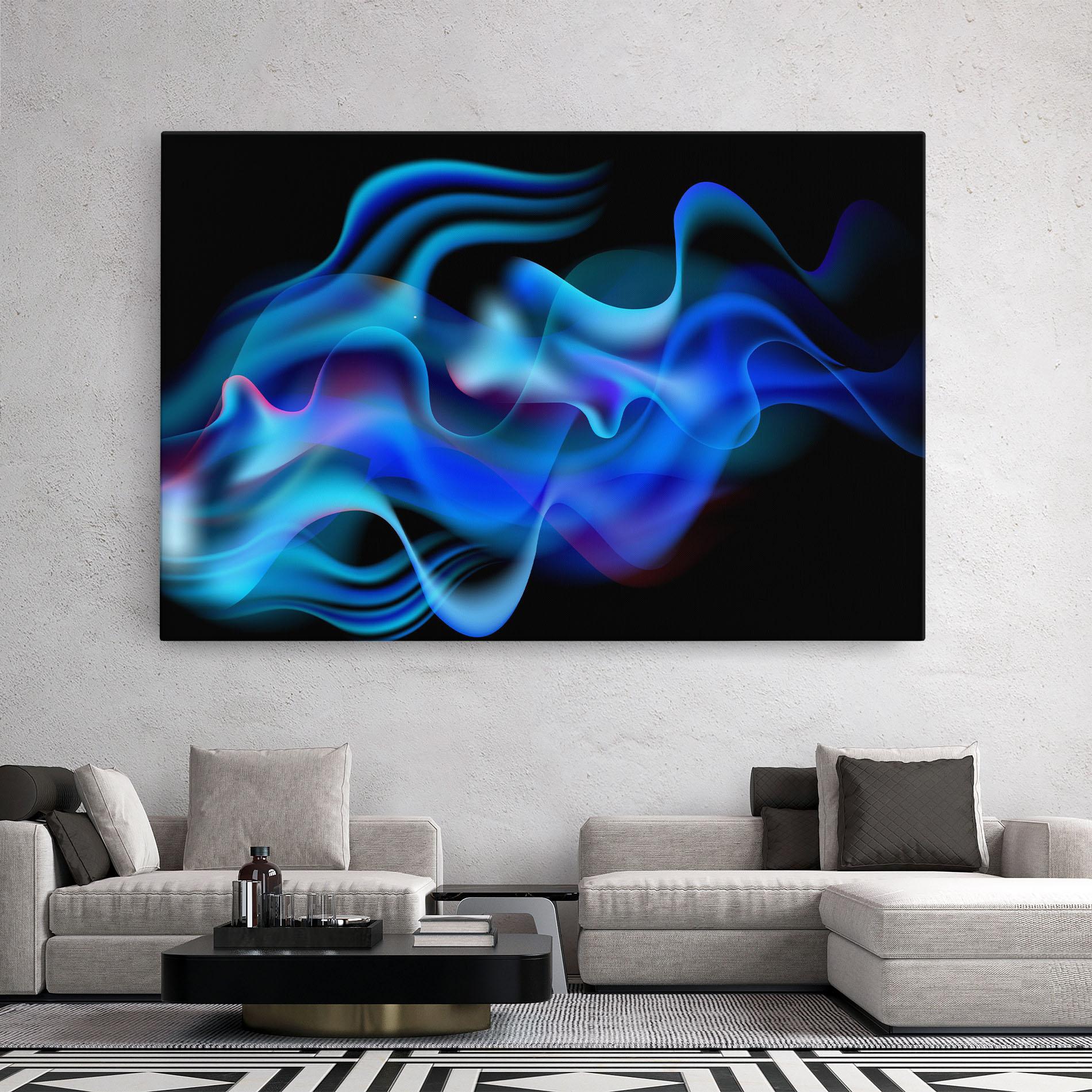 Vászonkép Blue Fire mockup 2