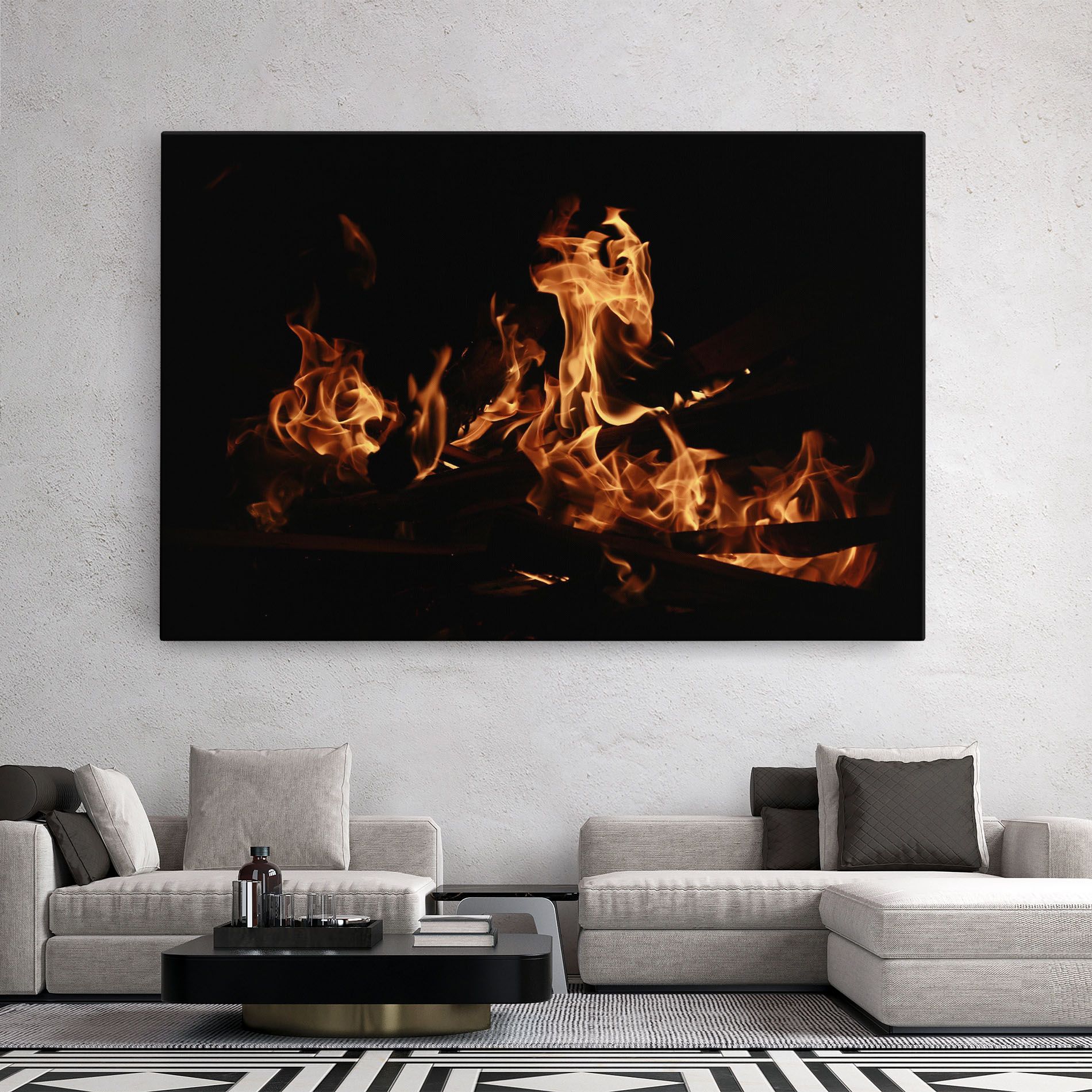 Fire On Black mockup 2