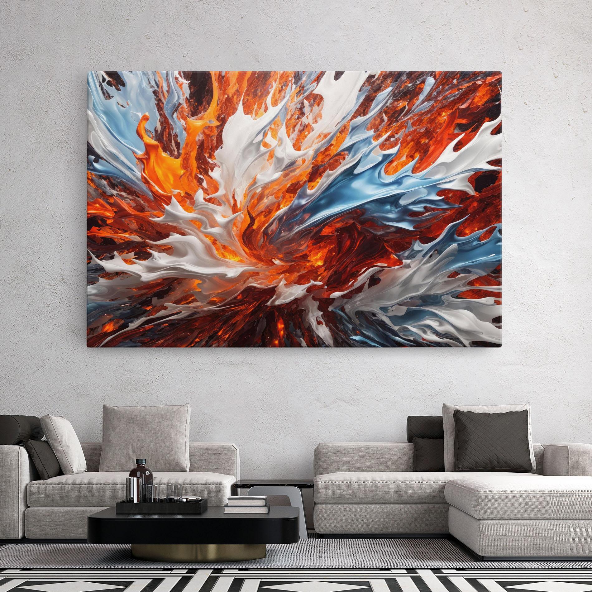 Vászonkép Flame Rase mockup 2