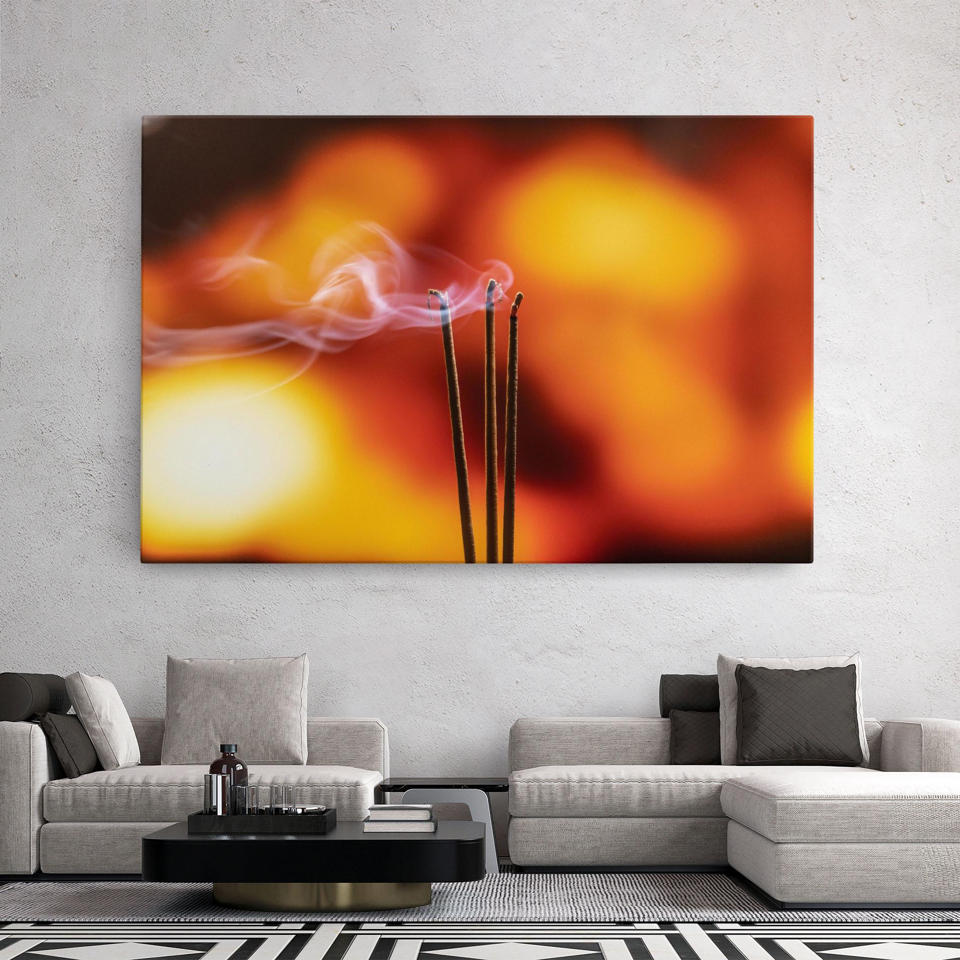 Vászonkép Sticks Burning mockup 2