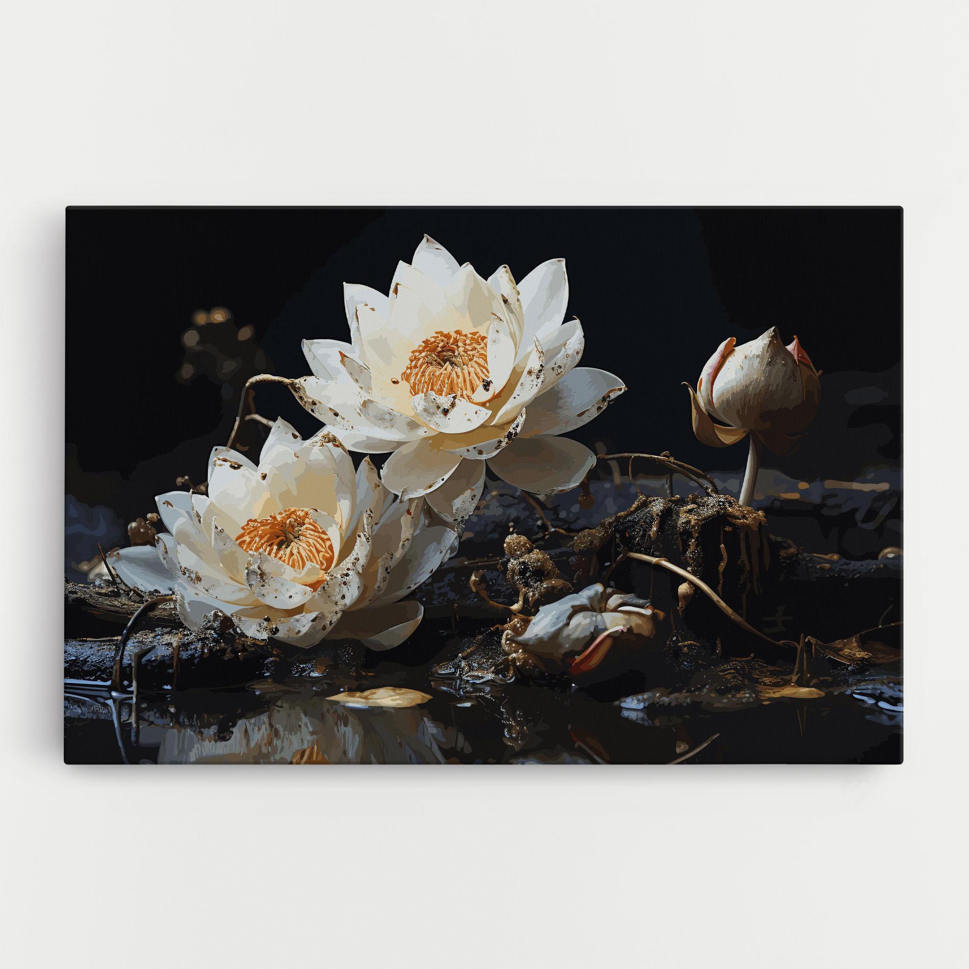 Vászonkép Beautiful White Nature mockup 0