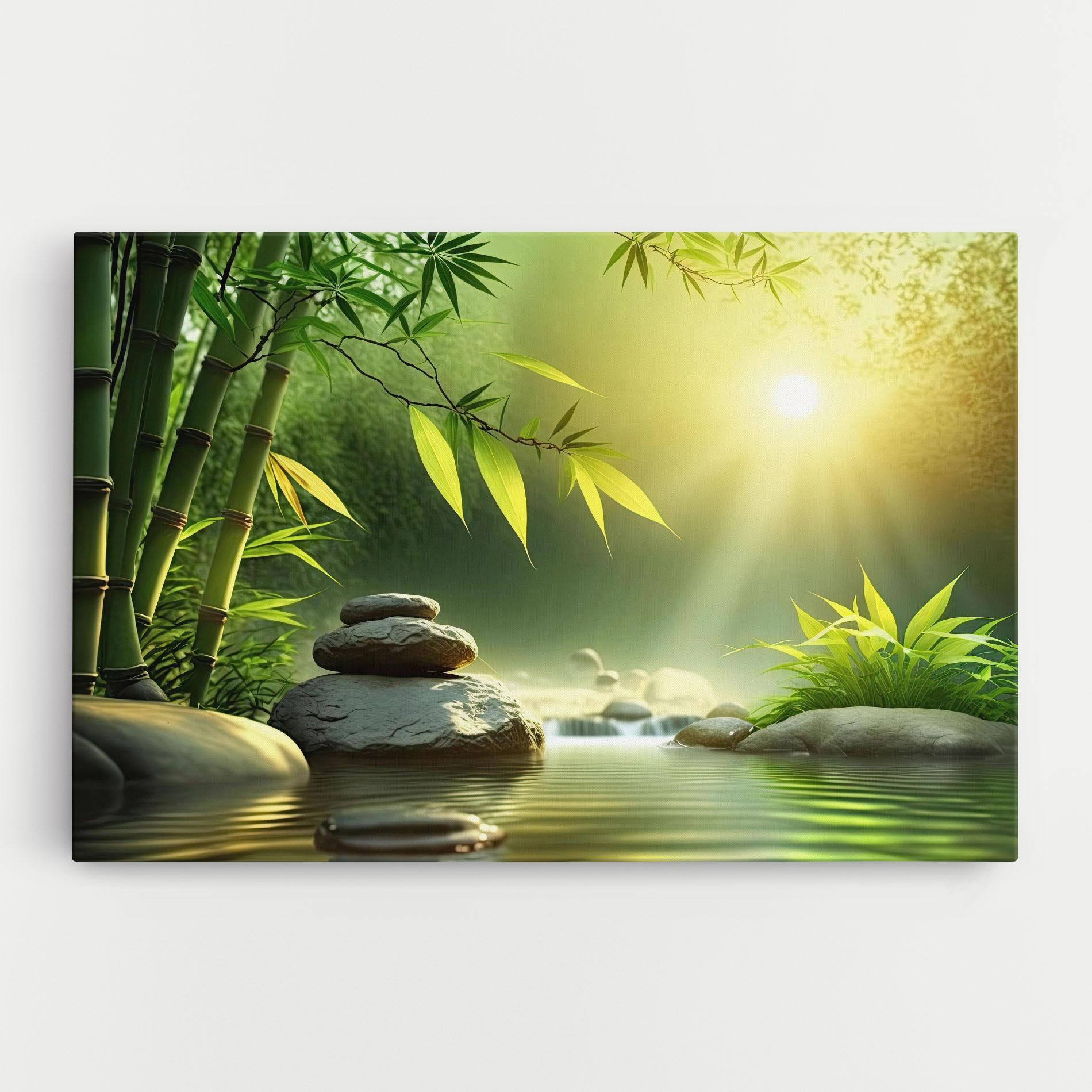 Vászonkép Relaxing Spa Nature mockup 0