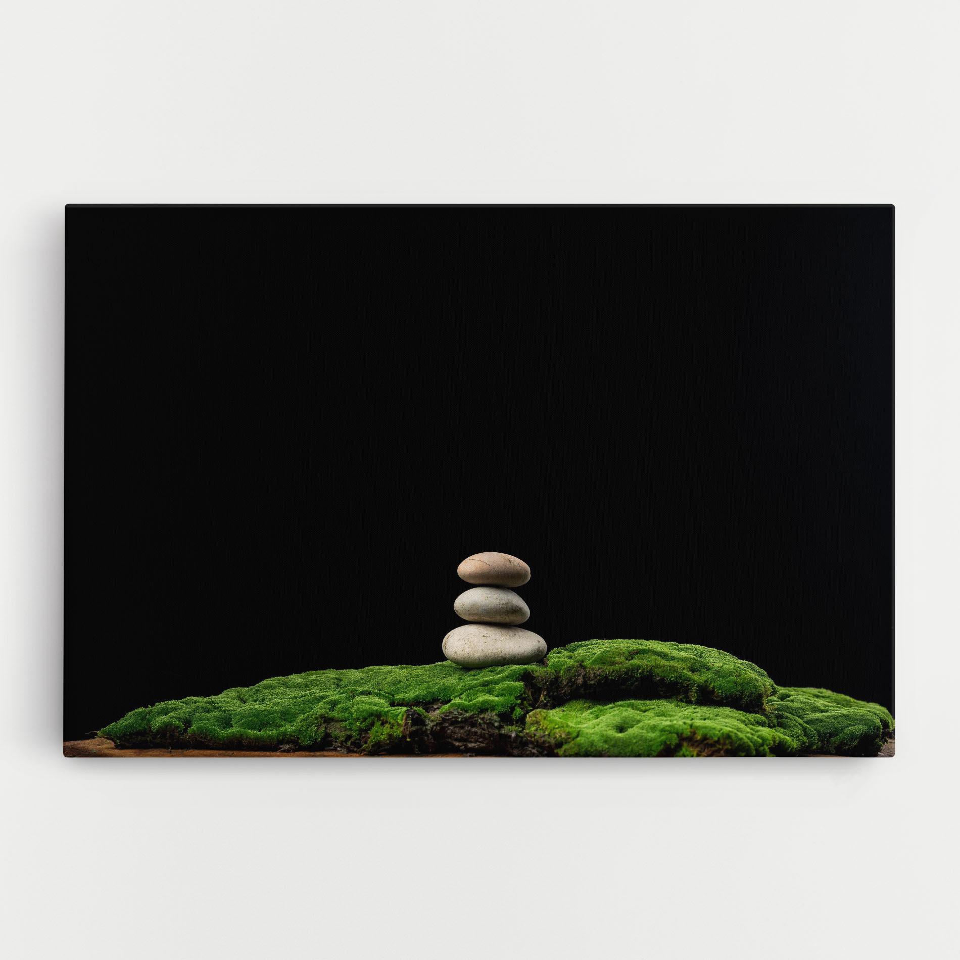 Vászonkép Three Stone Moss mockup 0