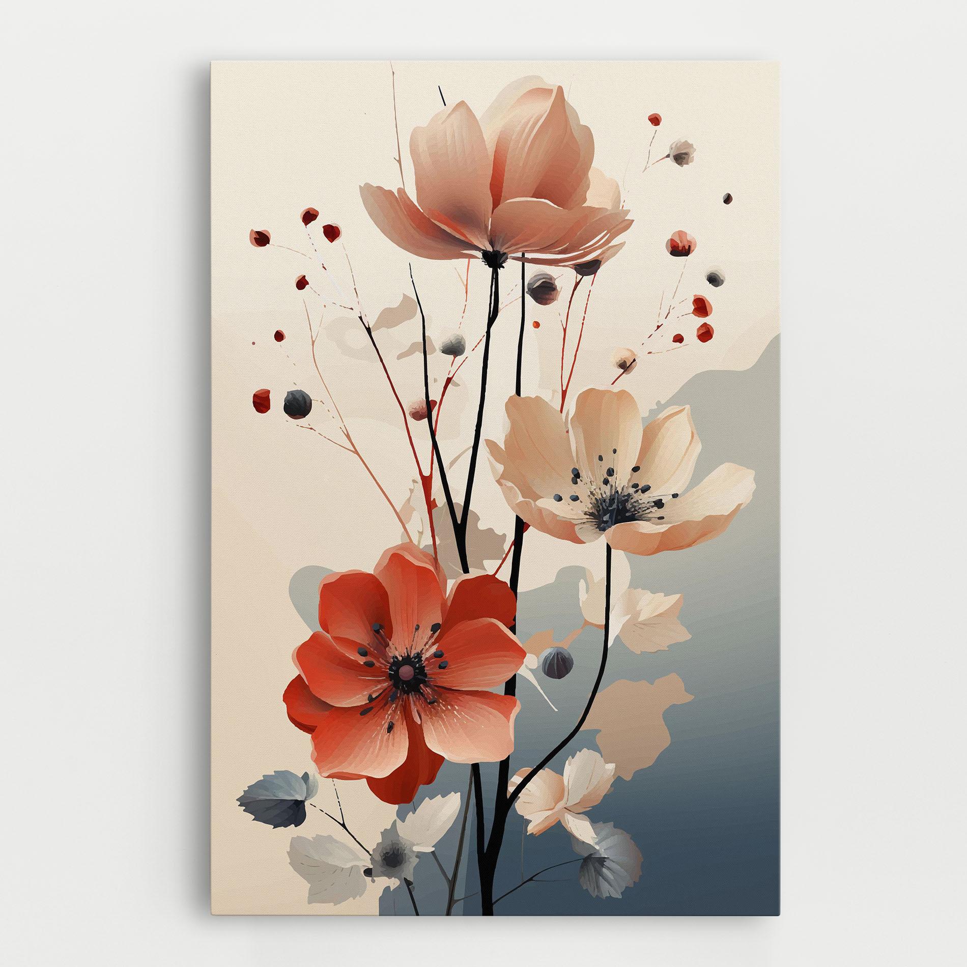 Vászonkép Cream Flower Nature mockup 0