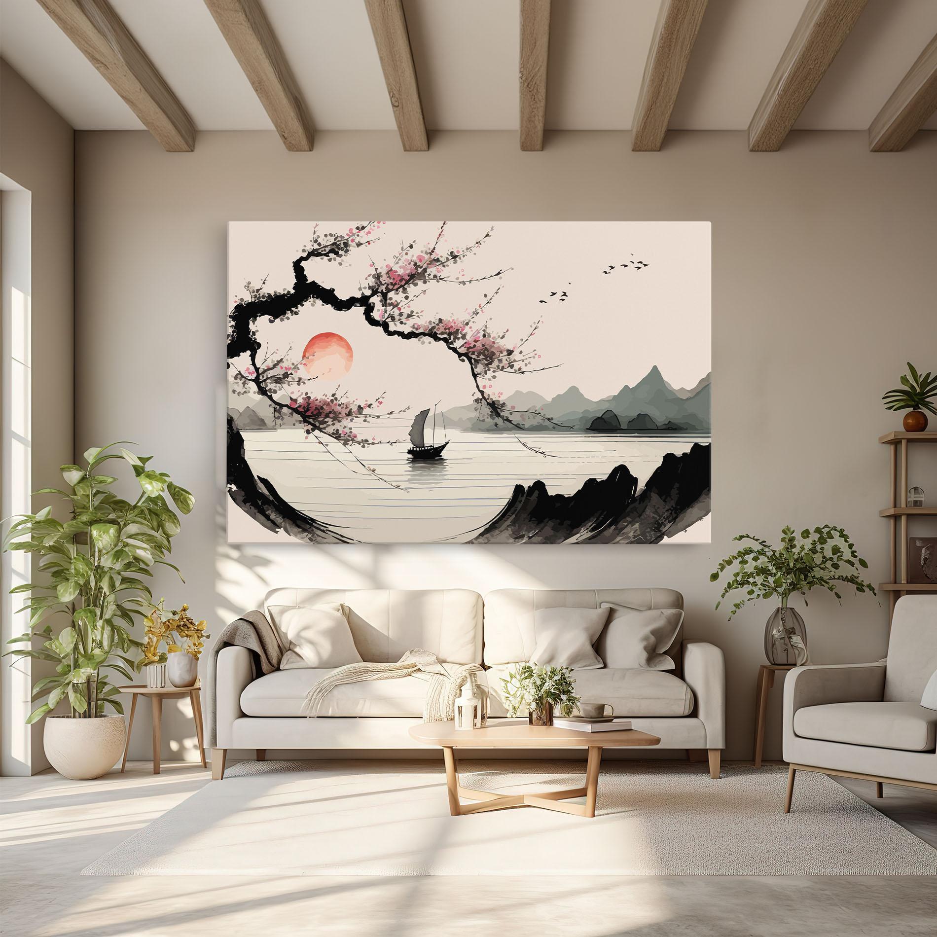 Vászonkép Relaxing Nature mockup 6