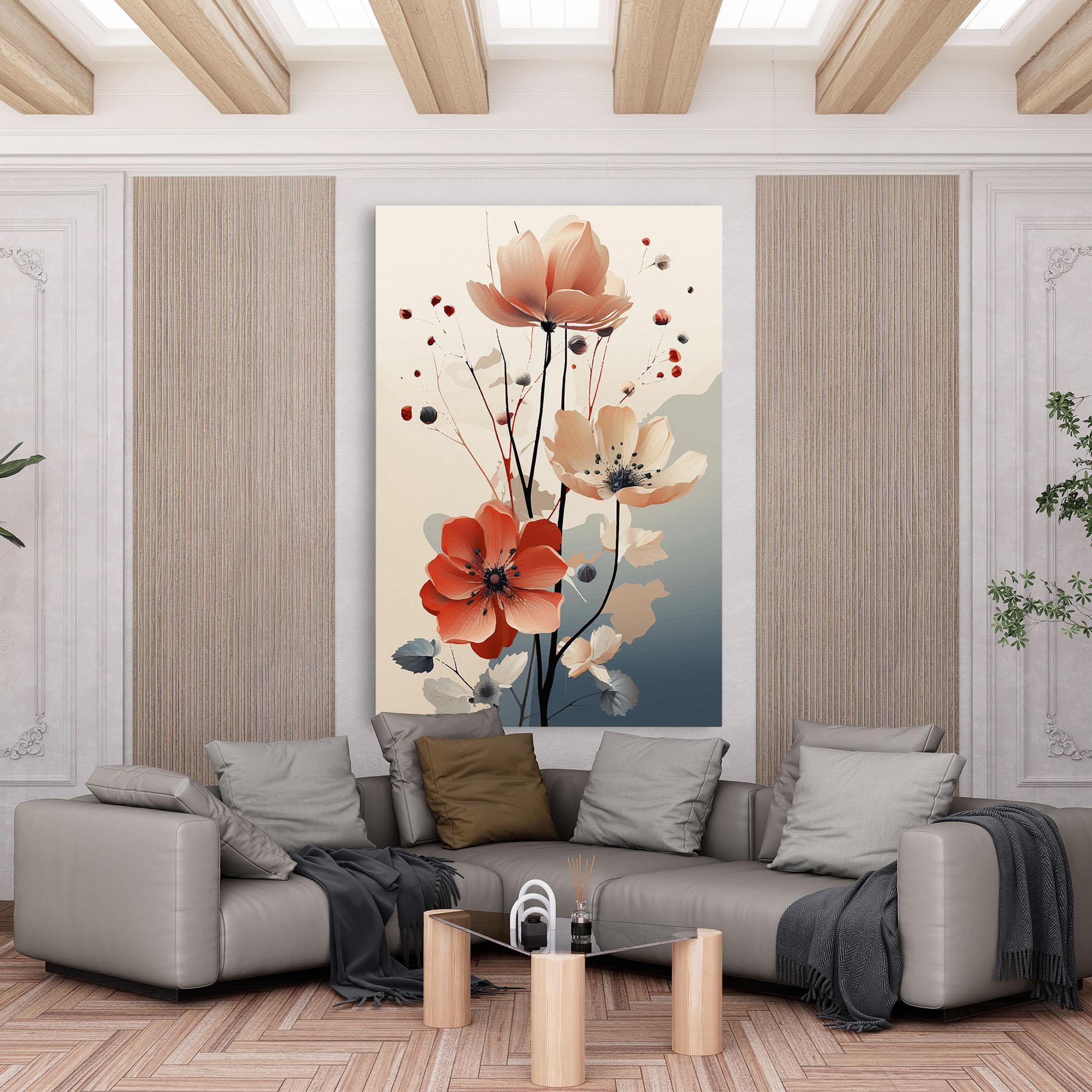 Vászonkép Cream Flower Nature mockup 6