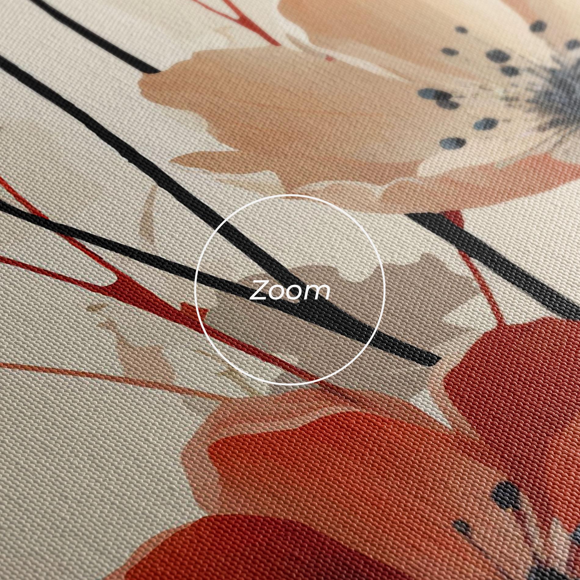 Vászonkép Cream Flower Nature mockup 3