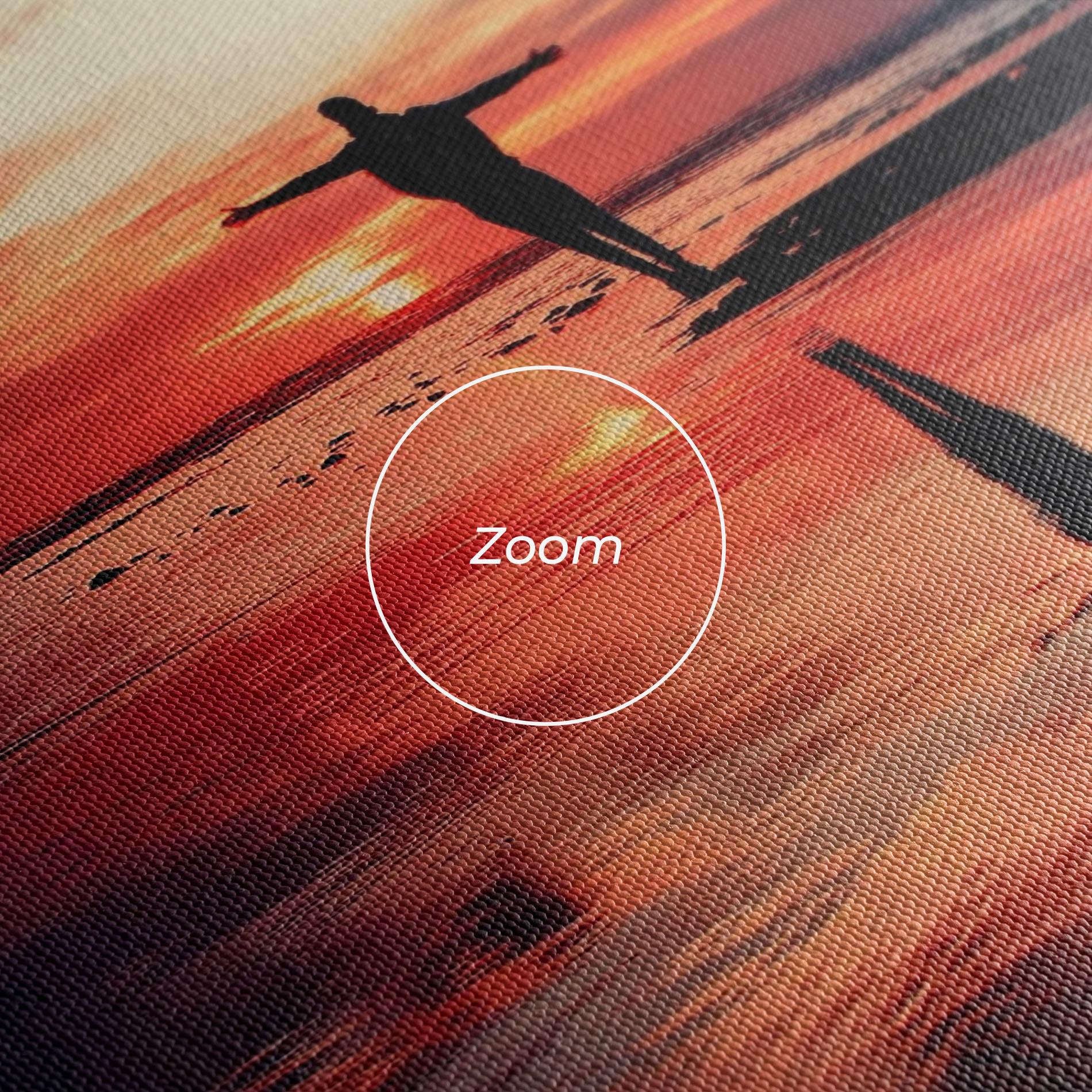 Vászonkép Pink Purple Sky Man mockup 3