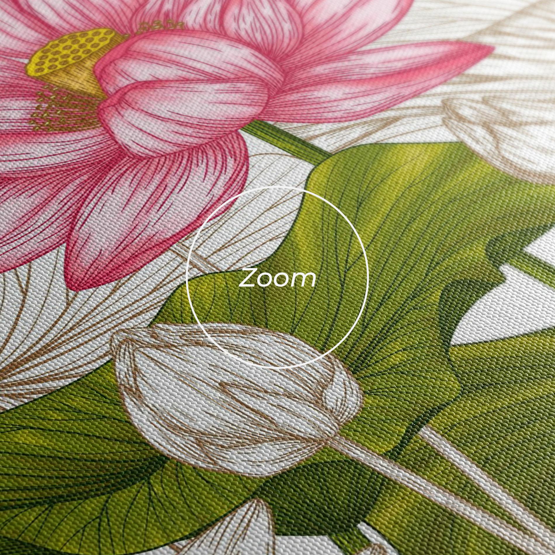 Vászonkép Pretty Lotus Art mockup 3