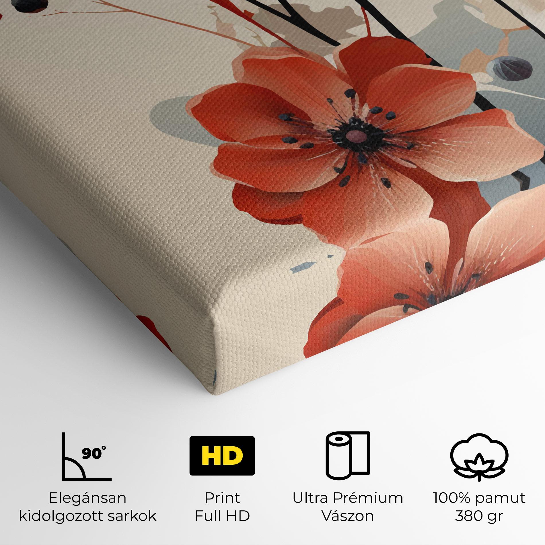 Vászonkép Cream Flower Nature mockup 4