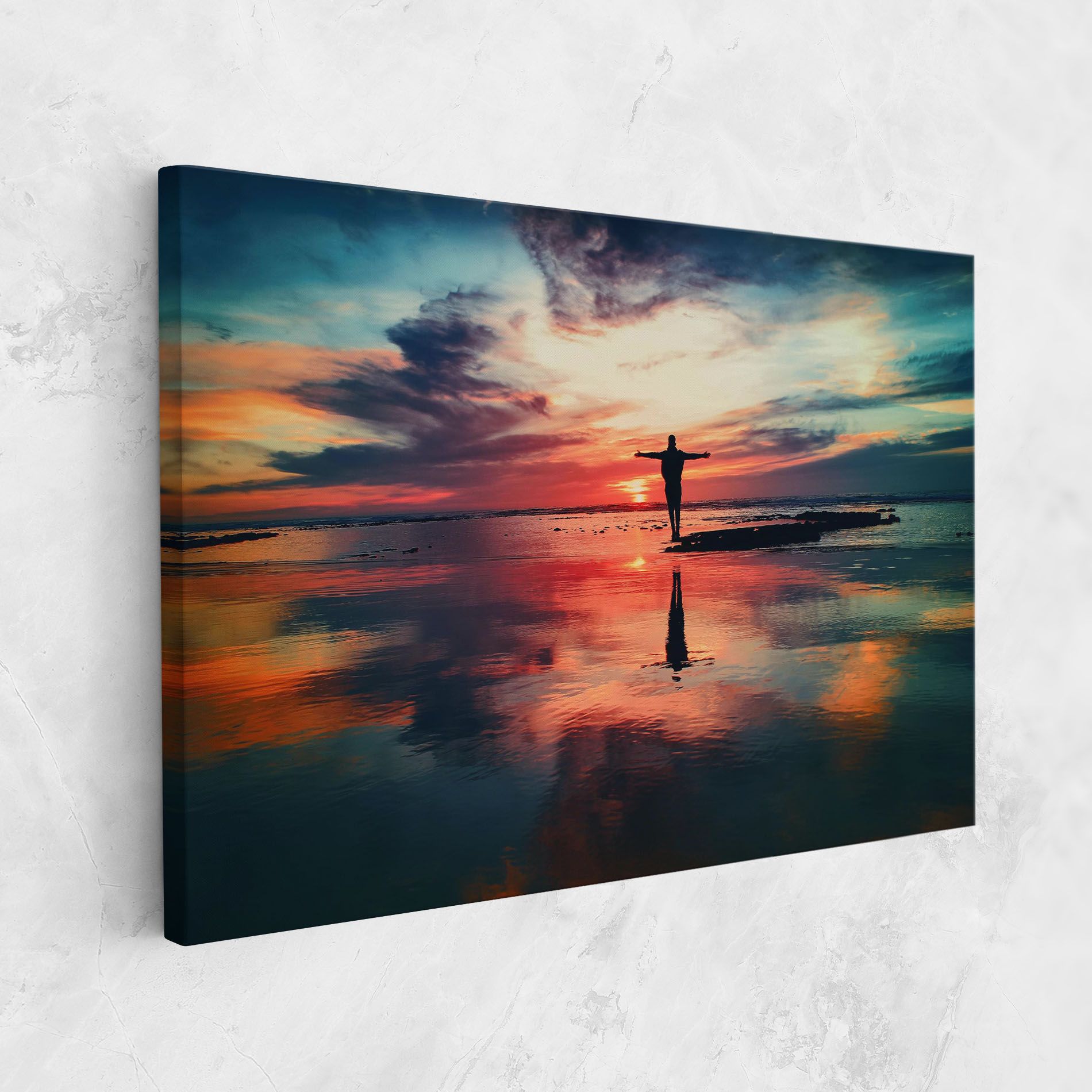 Pink Purple Sky Man mockup 1