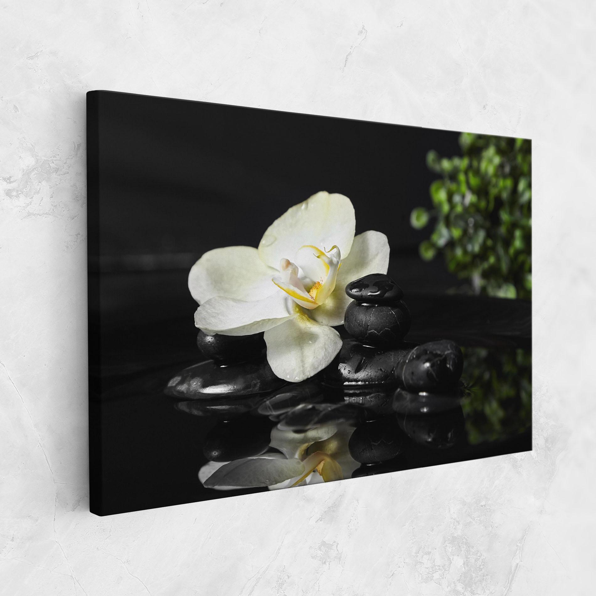 Vászonkép White Spa Flower mockup 1