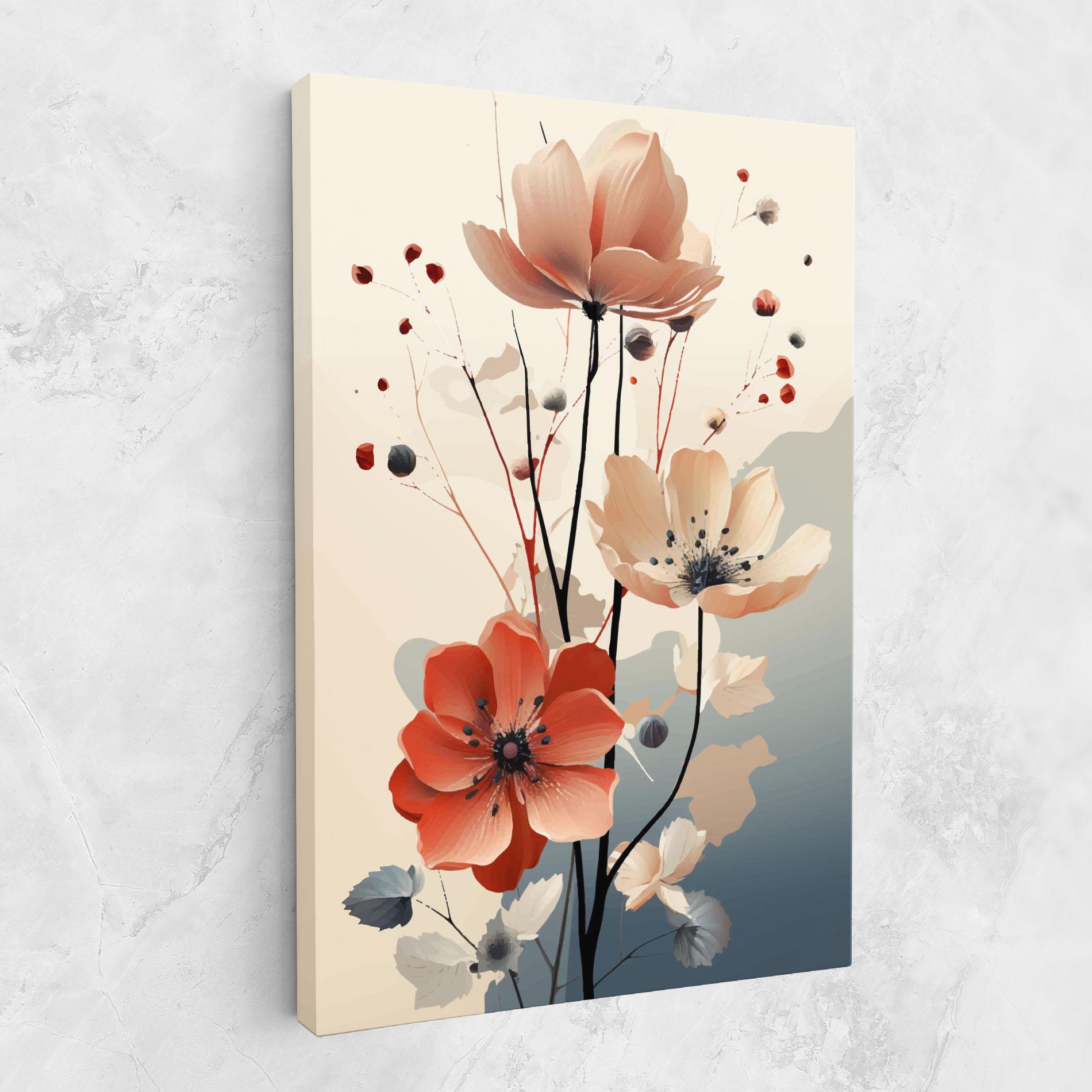 Vászonkép Cream Flower Nature mockup 1
