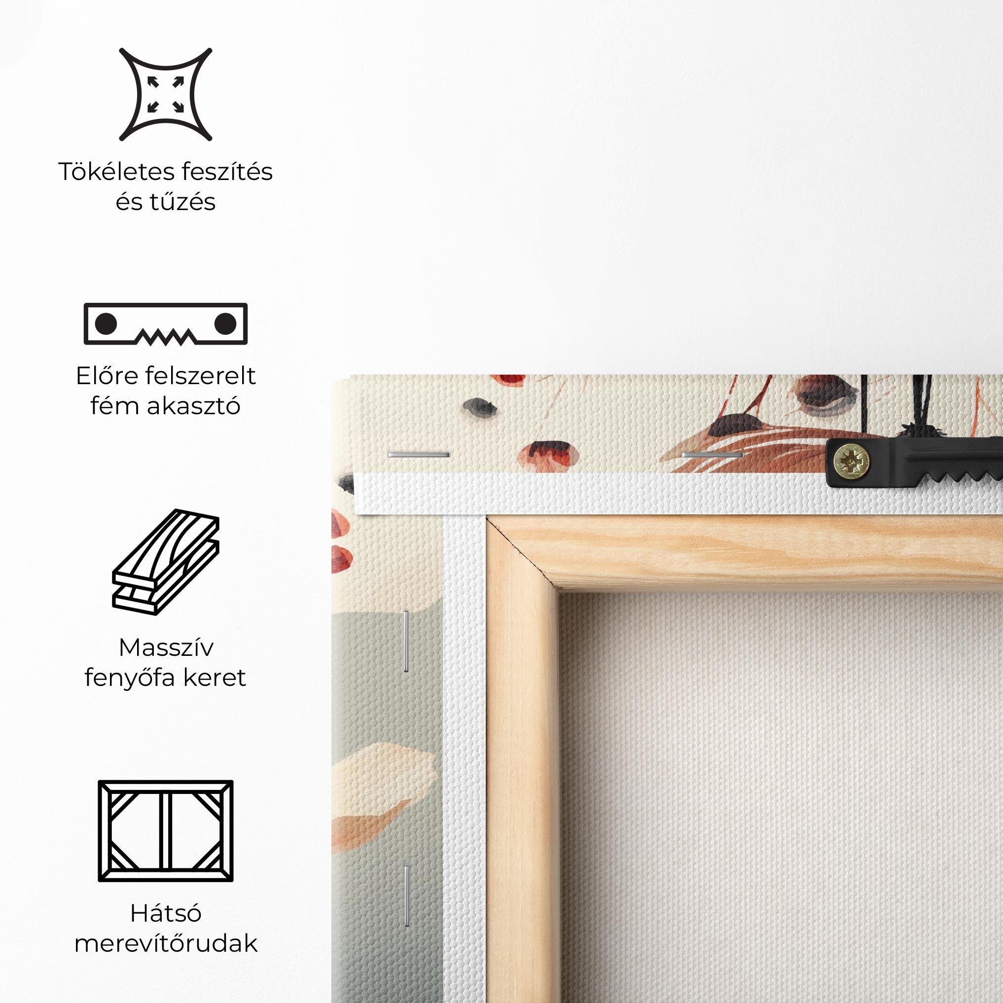 Vászonkép Cream Flower Nature mockup 5