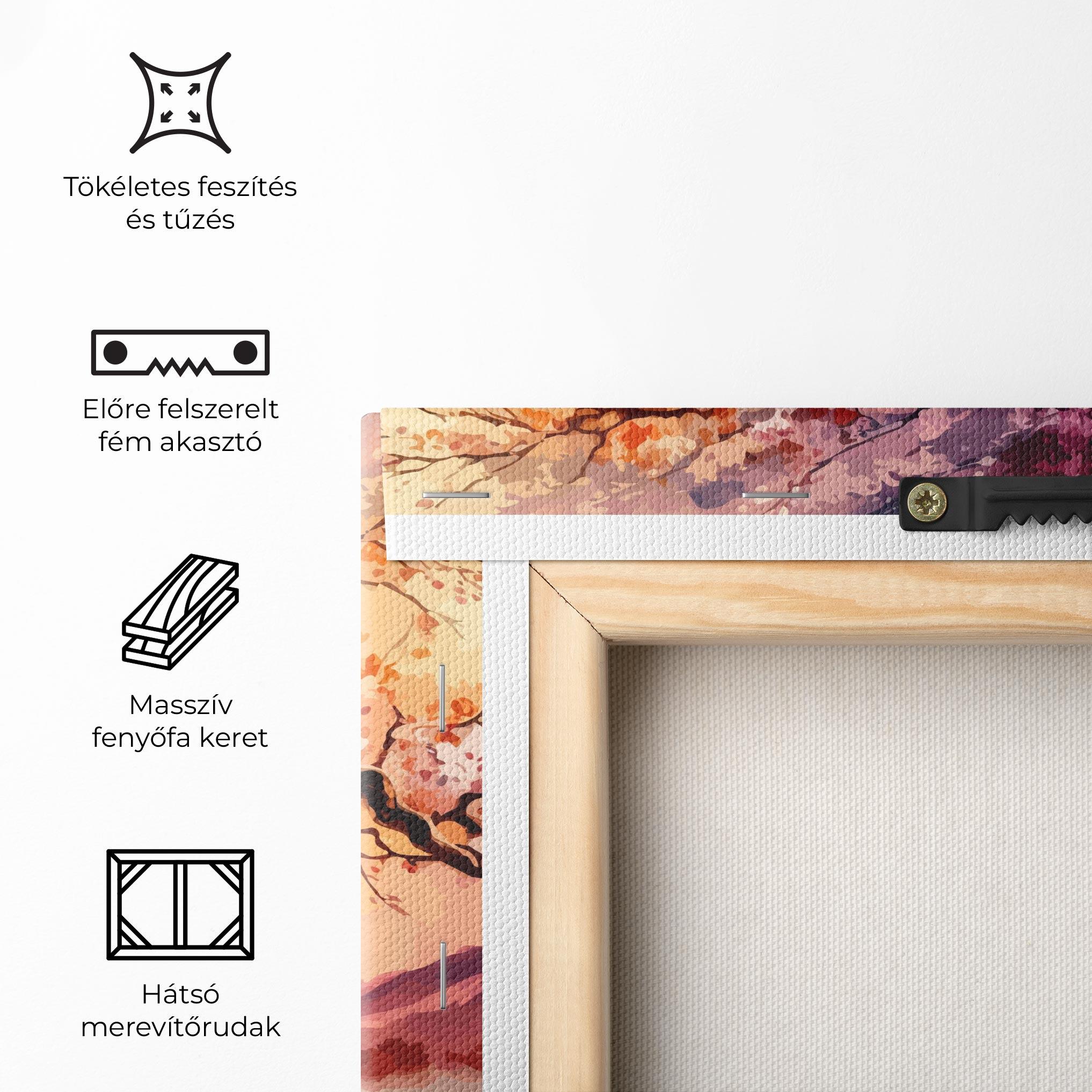 Vászonkép Pink Tree Nature mockup 5