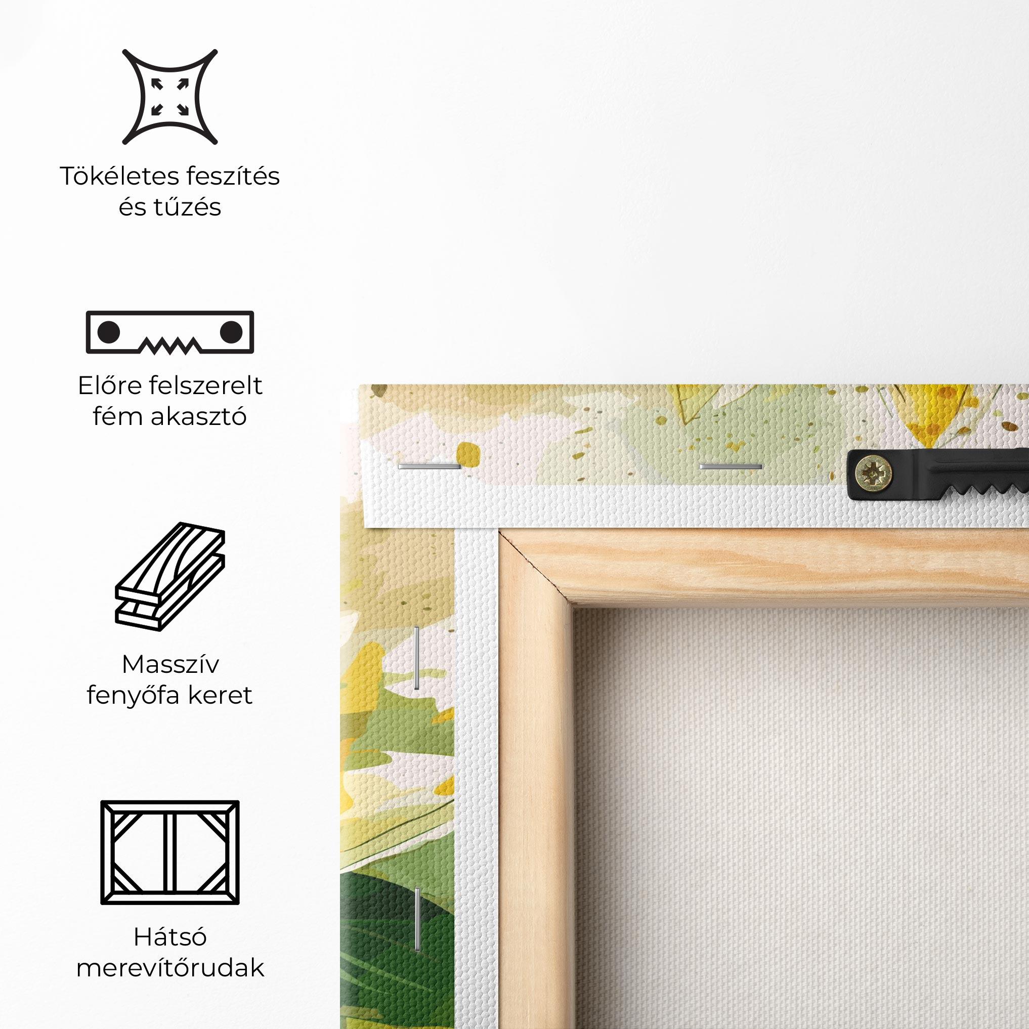 Vászonkép Yellow Flower Nature mockup 5