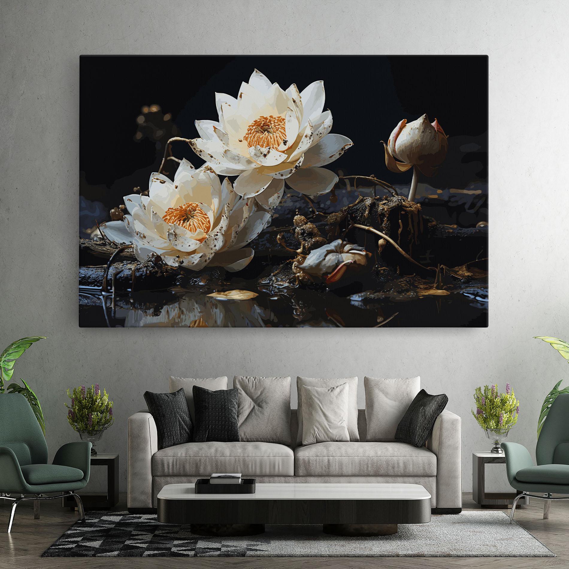 Vászonkép Beautiful White Nature mockup 7