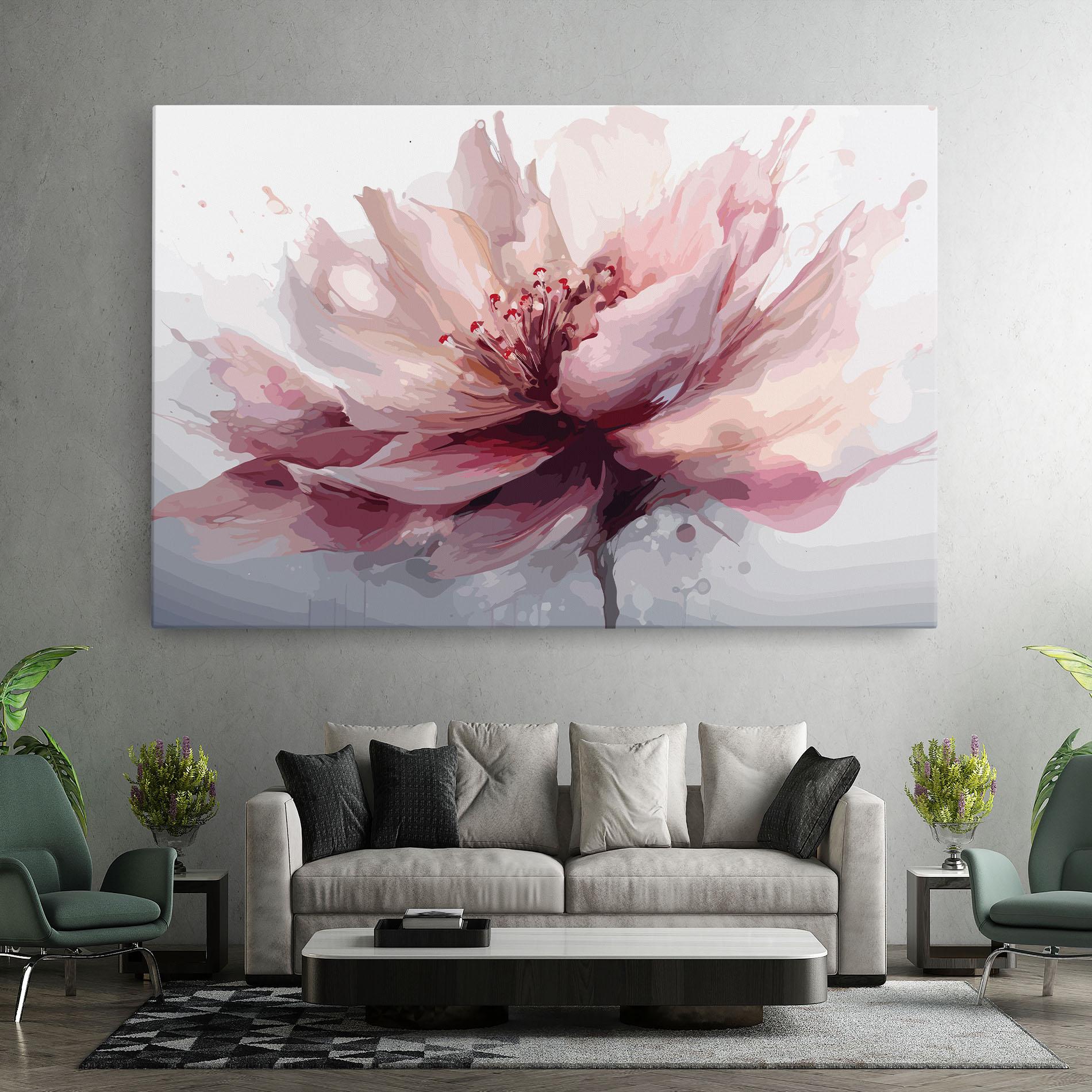 Vászonkép Meditation Flower mockup 7
