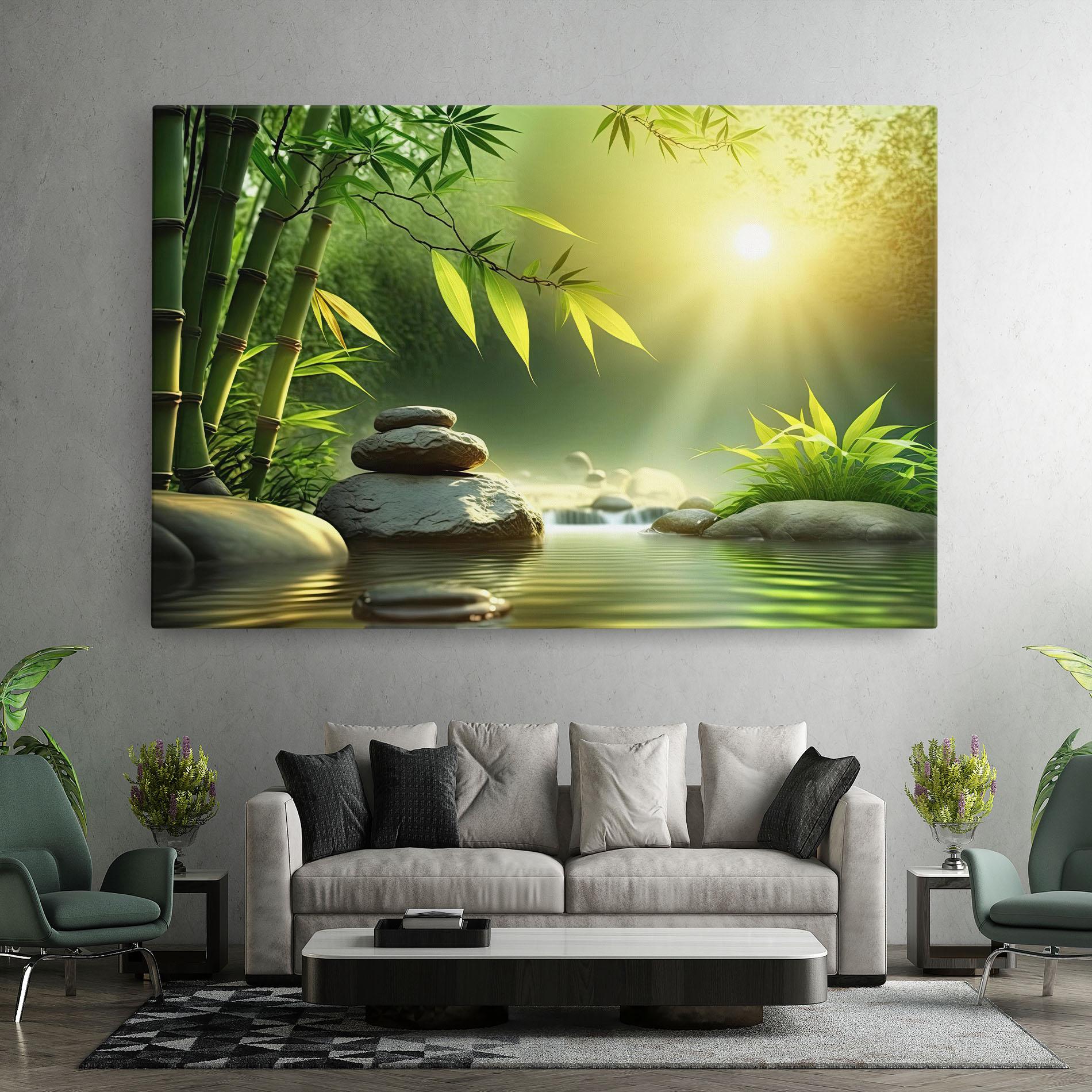 Vászonkép Relaxing Spa Nature mockup 7