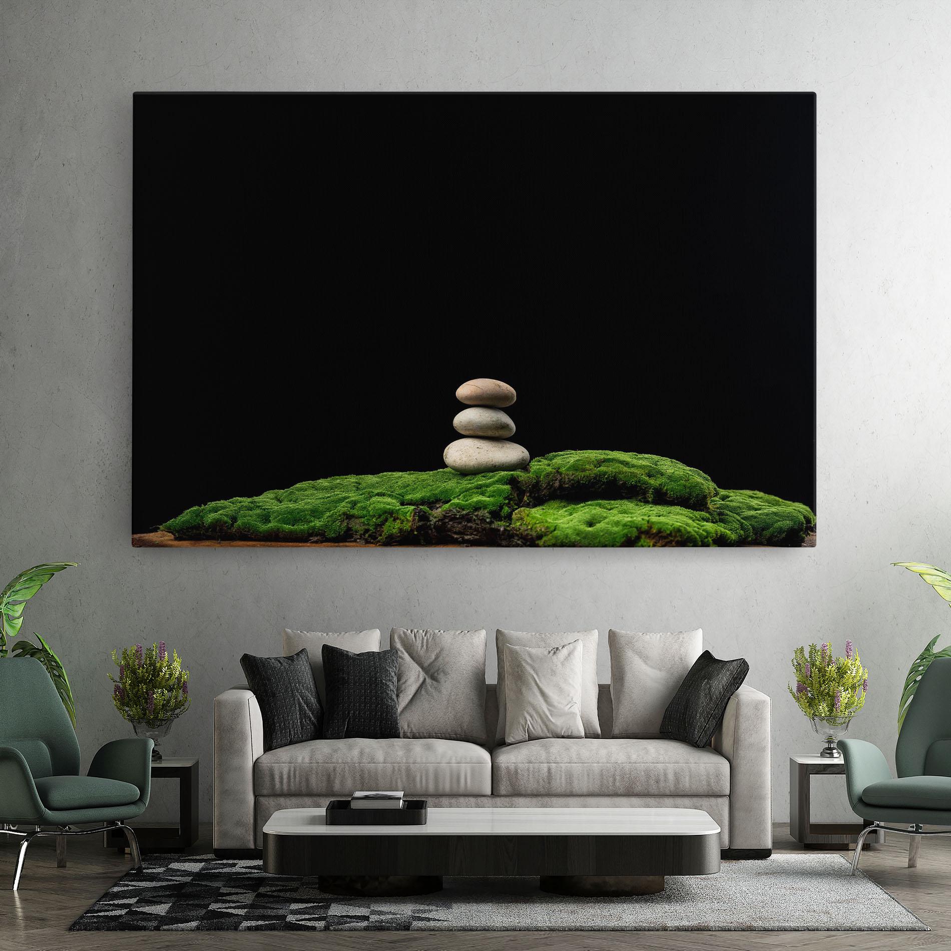 Vászonkép Three Stone Moss mockup 7