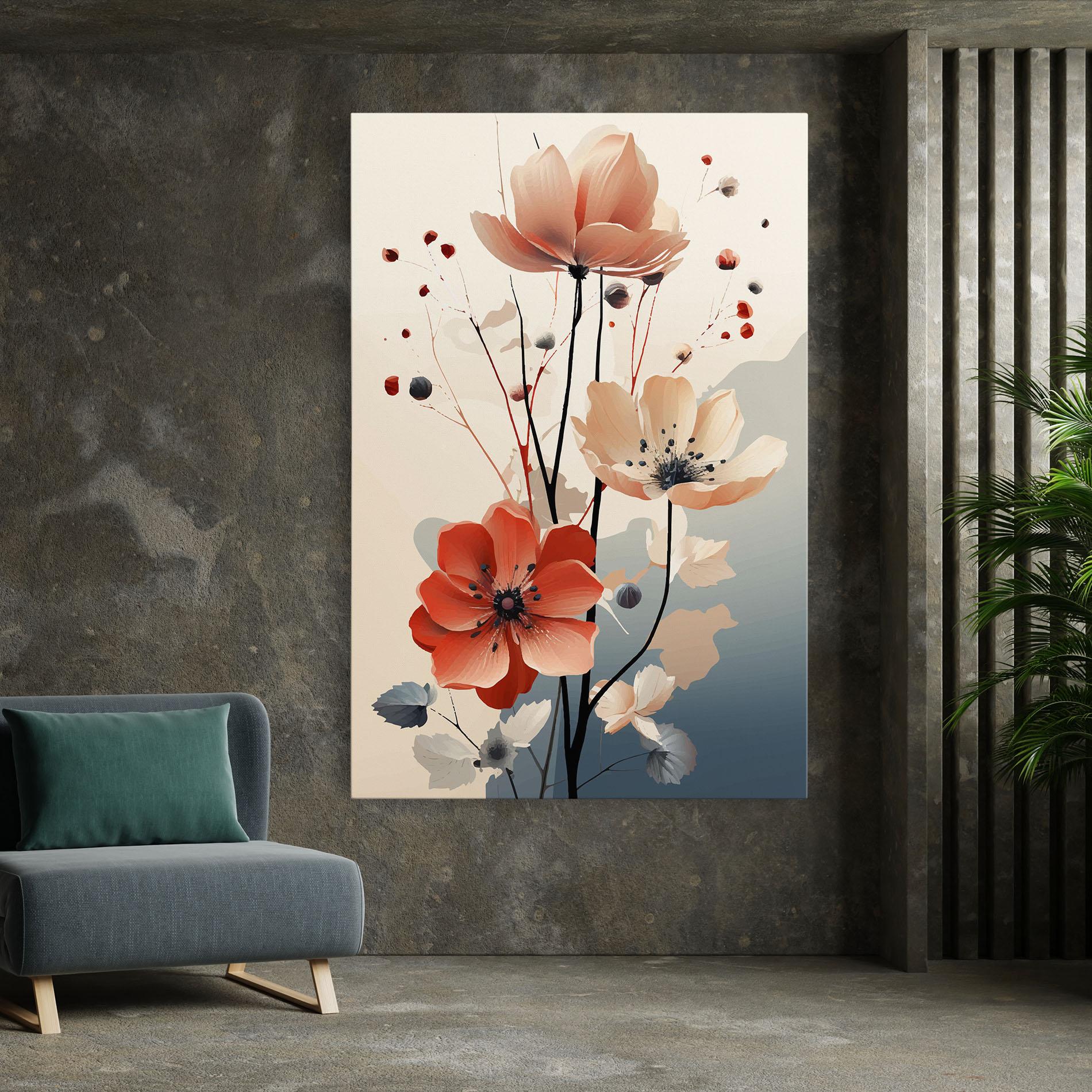 Vászonkép Cream Flower Nature mockup 7