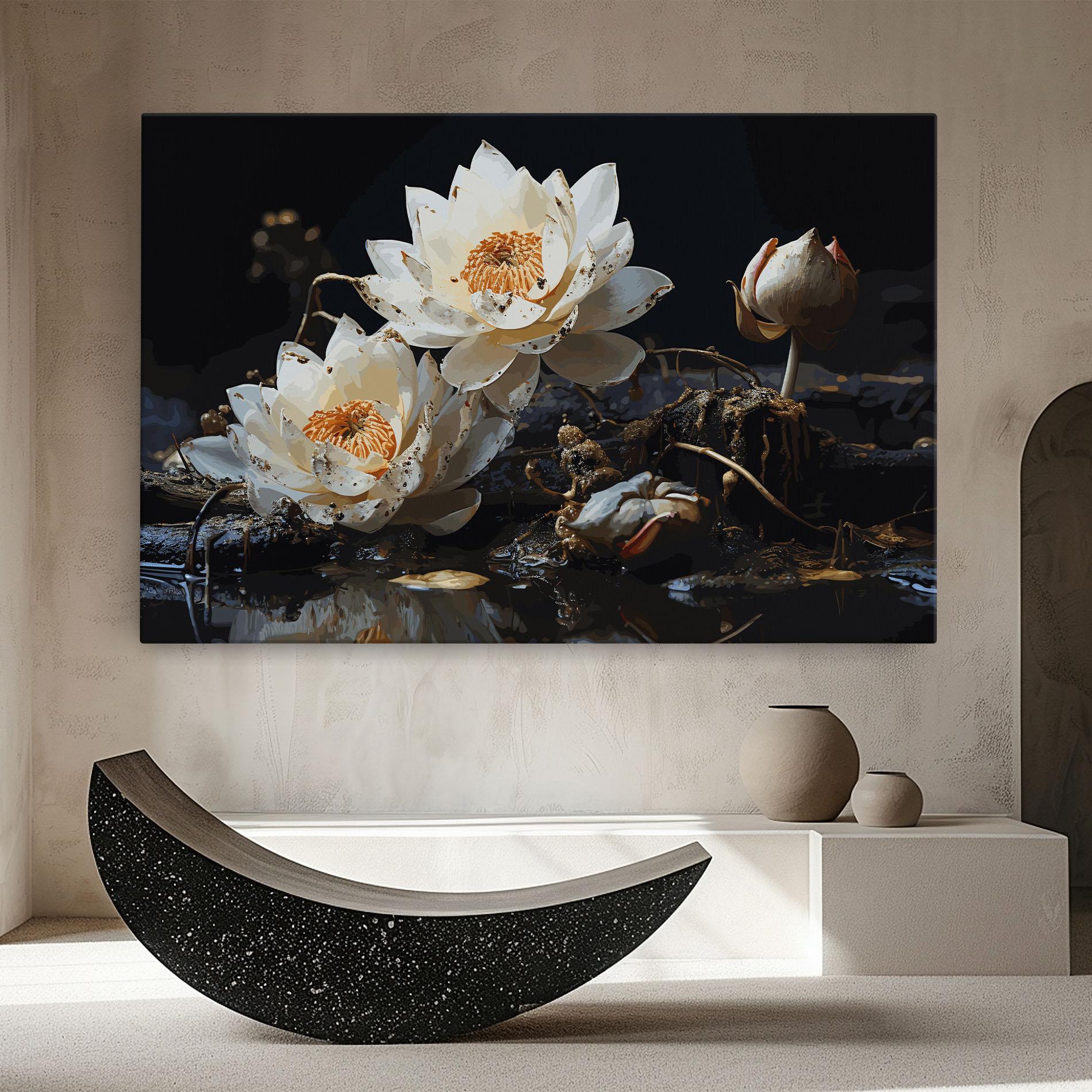 Vászonkép Beautiful White Nature mockup 8