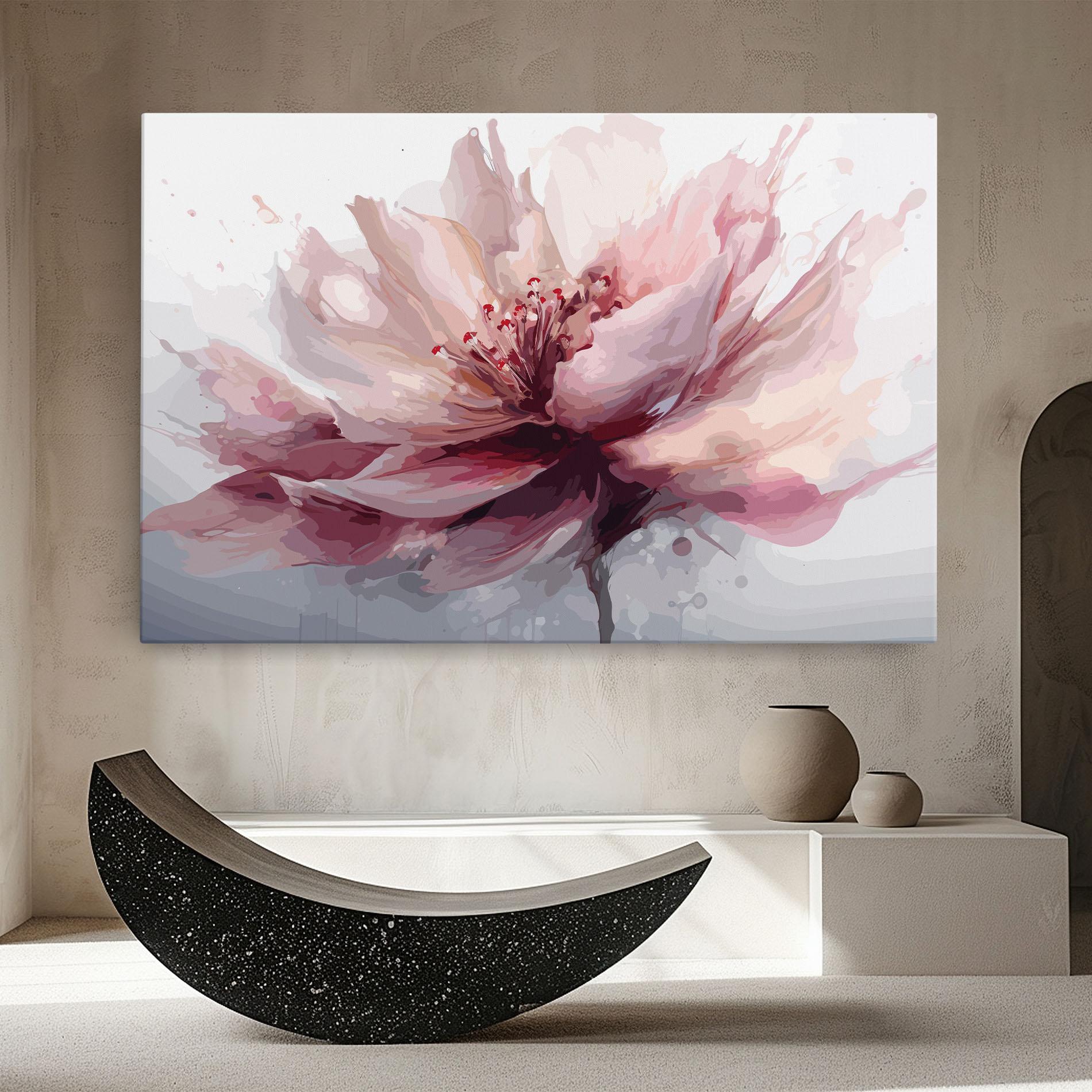 Vászonkép Meditation Flower mockup 8