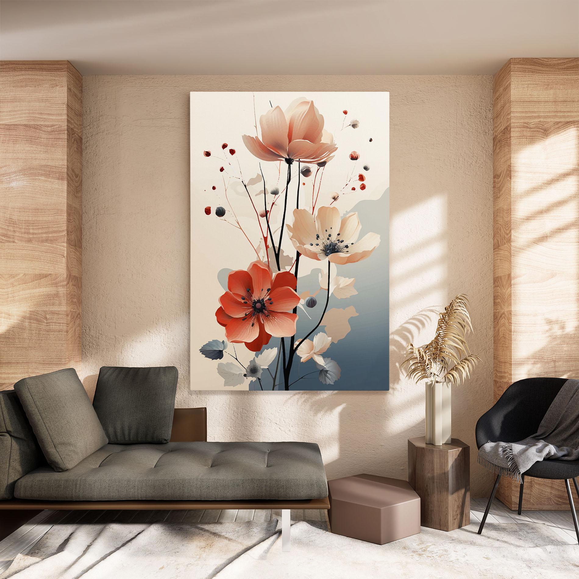 Vászonkép Cream Flower Nature mockup 8