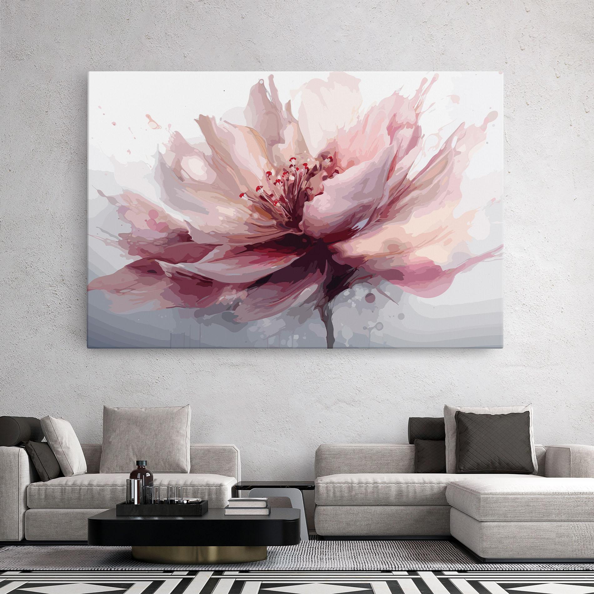 Vászonkép Meditation Flower mockup 2
