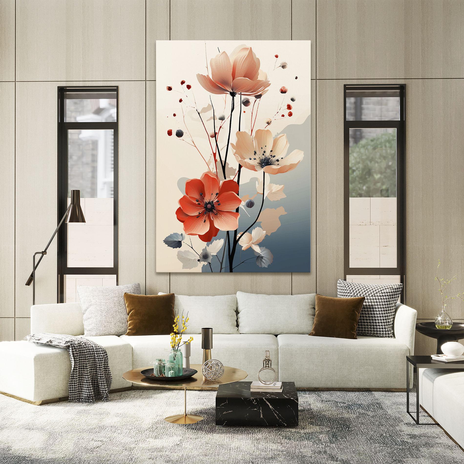 Vászonkép Cream Flower Nature mockup 2