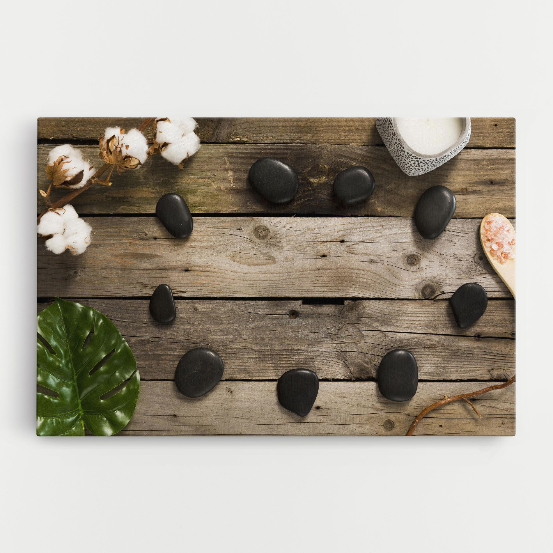 Cotton Flowers Stones mockup 0