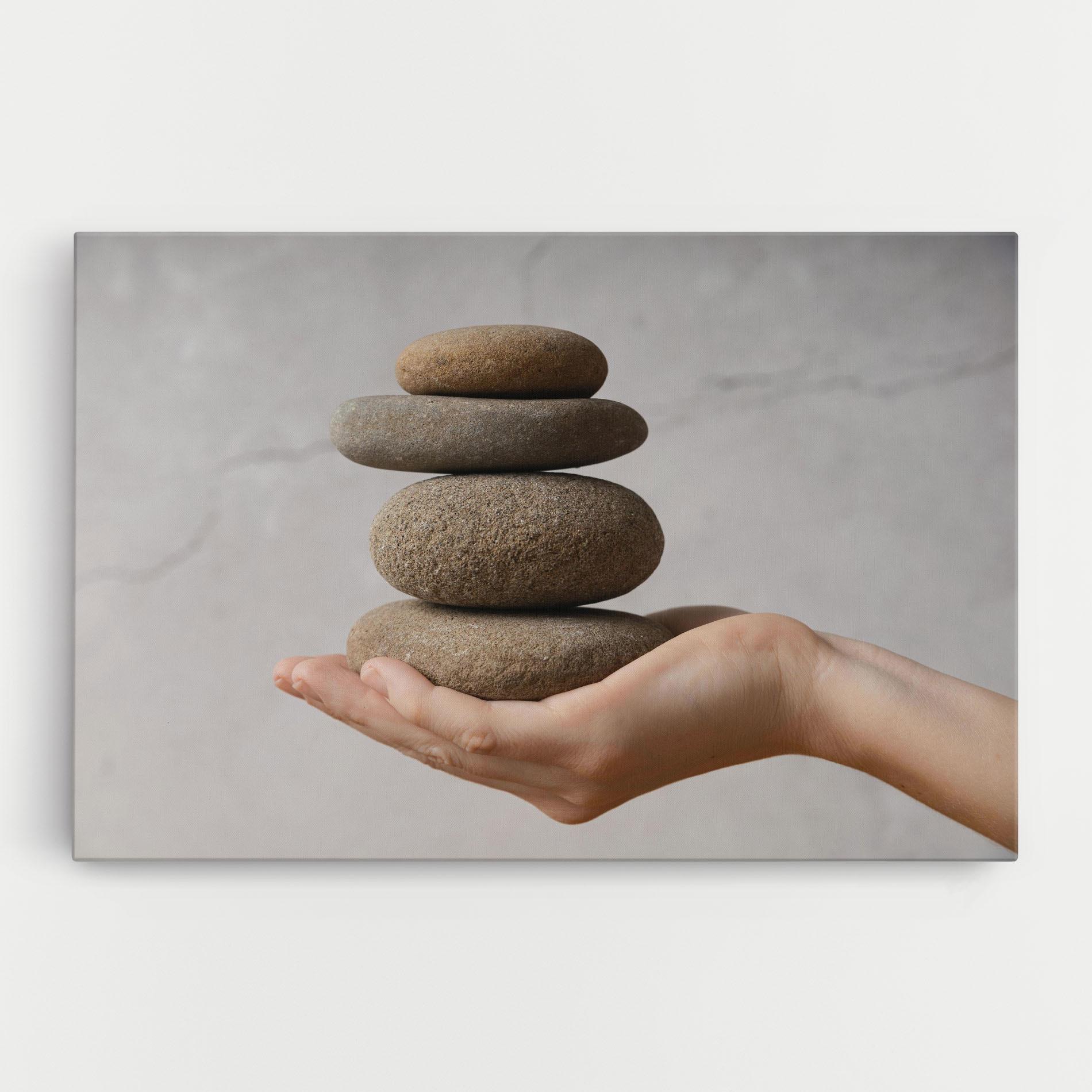 Vászonkép Stones Meditation mockup 0
