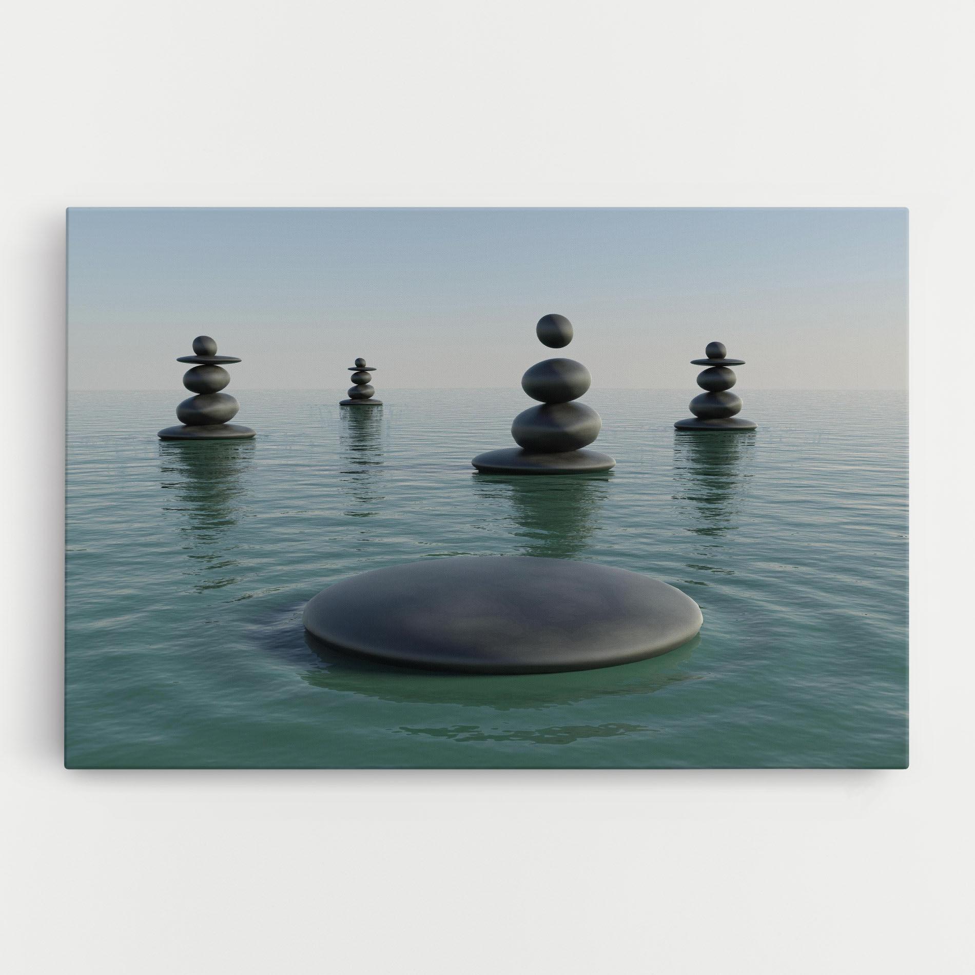 Vászonkép Zen Rock Pool mockup 0