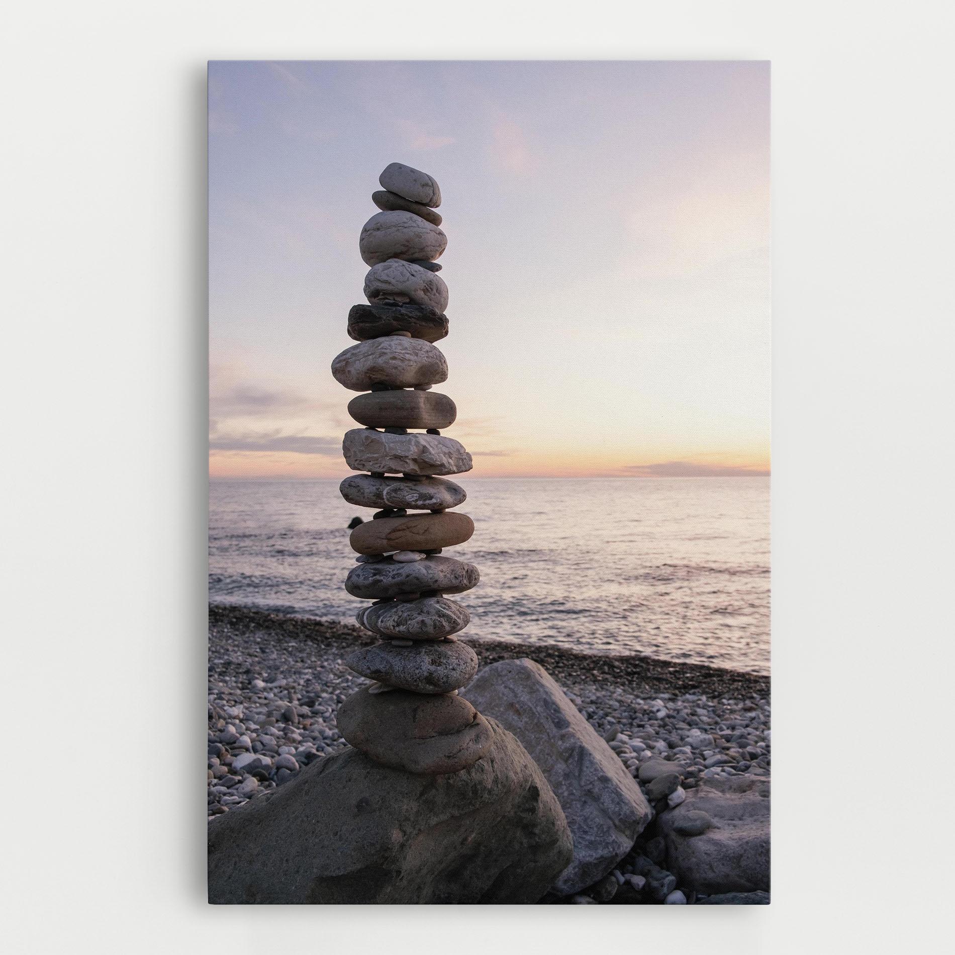 Vászonkép Pebbles Seaside mockup 0