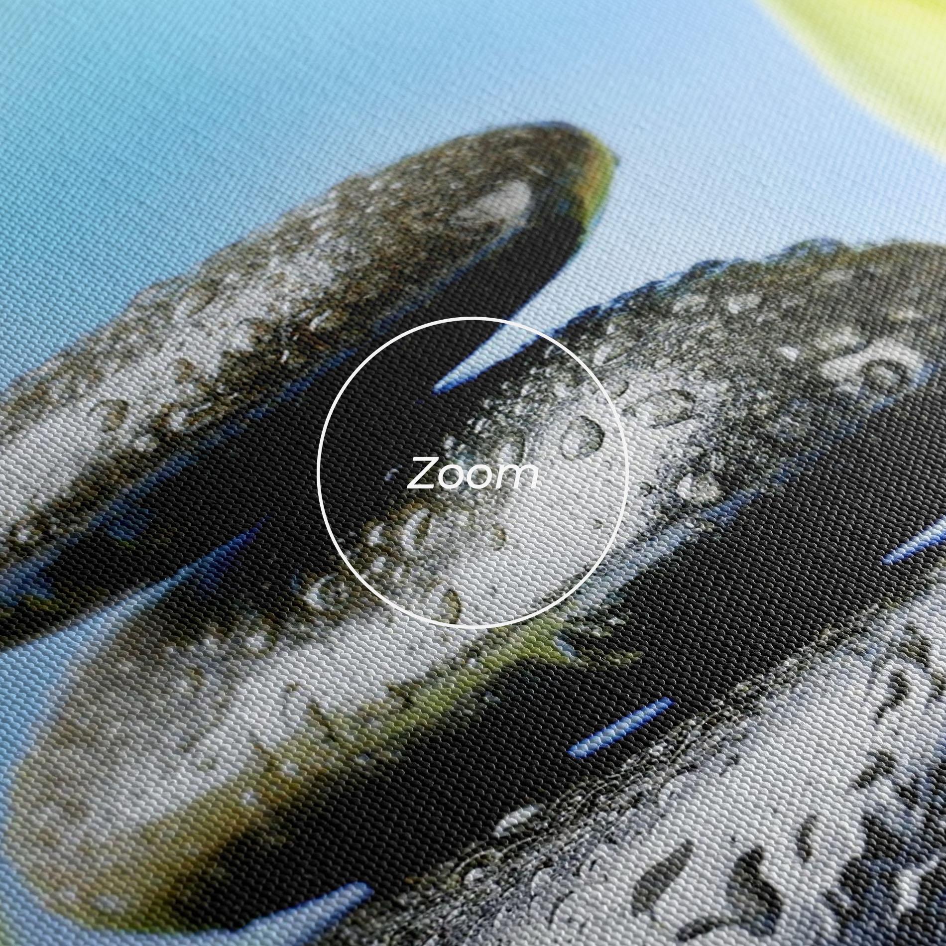 Vászonkép Blooming Orchid Stone mockup 3