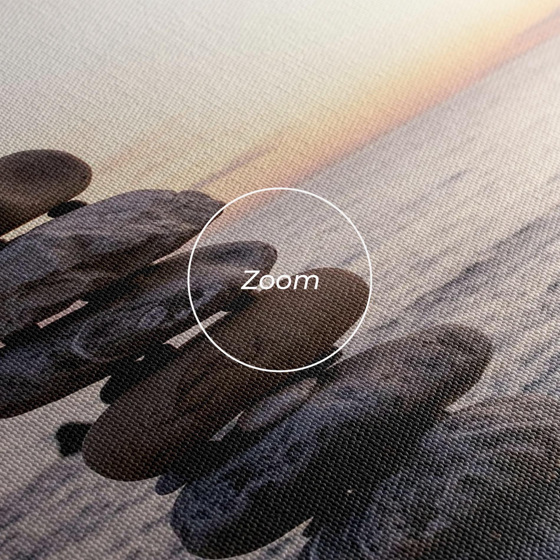 Vászonkép Pebbles Seaside mockup 3