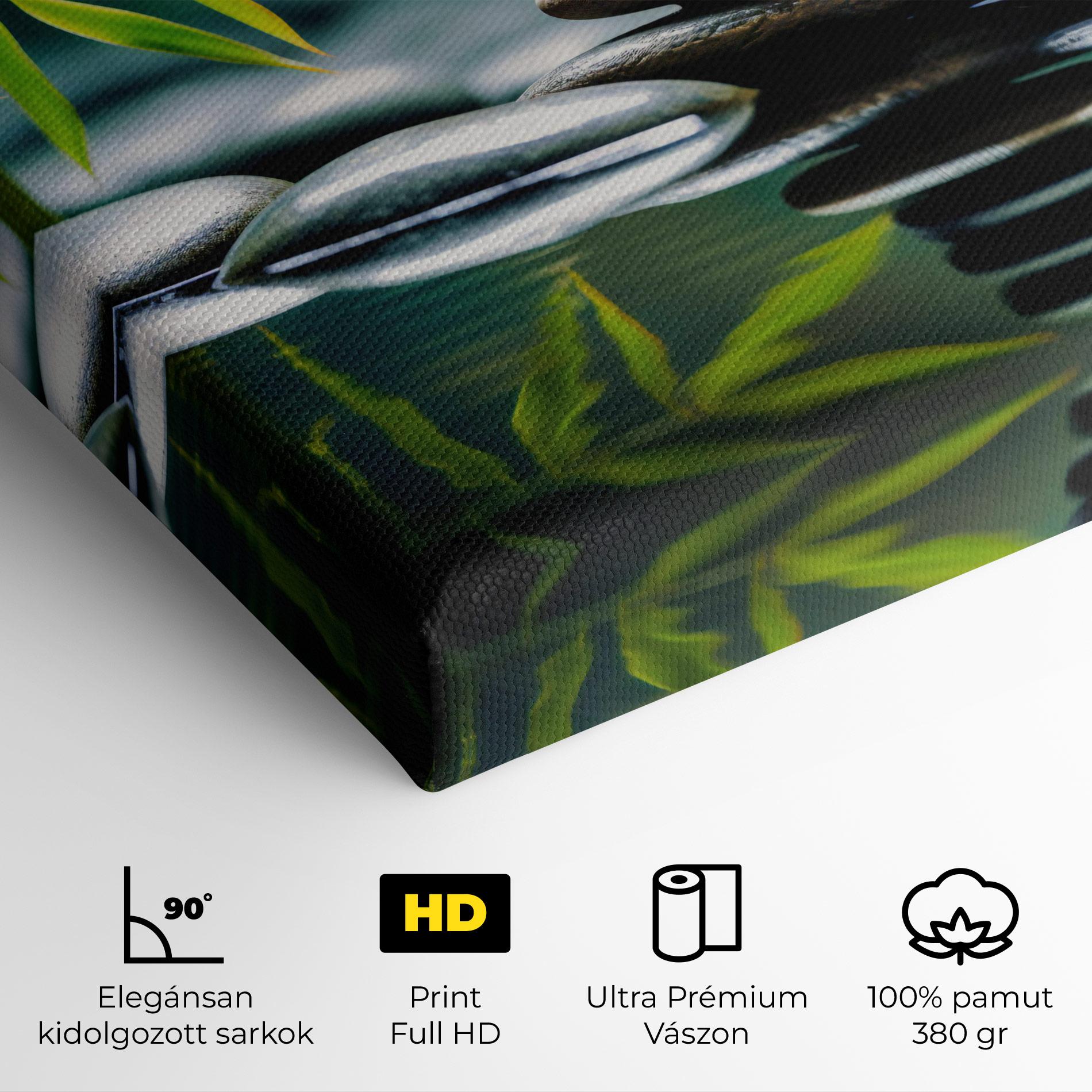 Vászonkép Bamboo Stones mockup 4