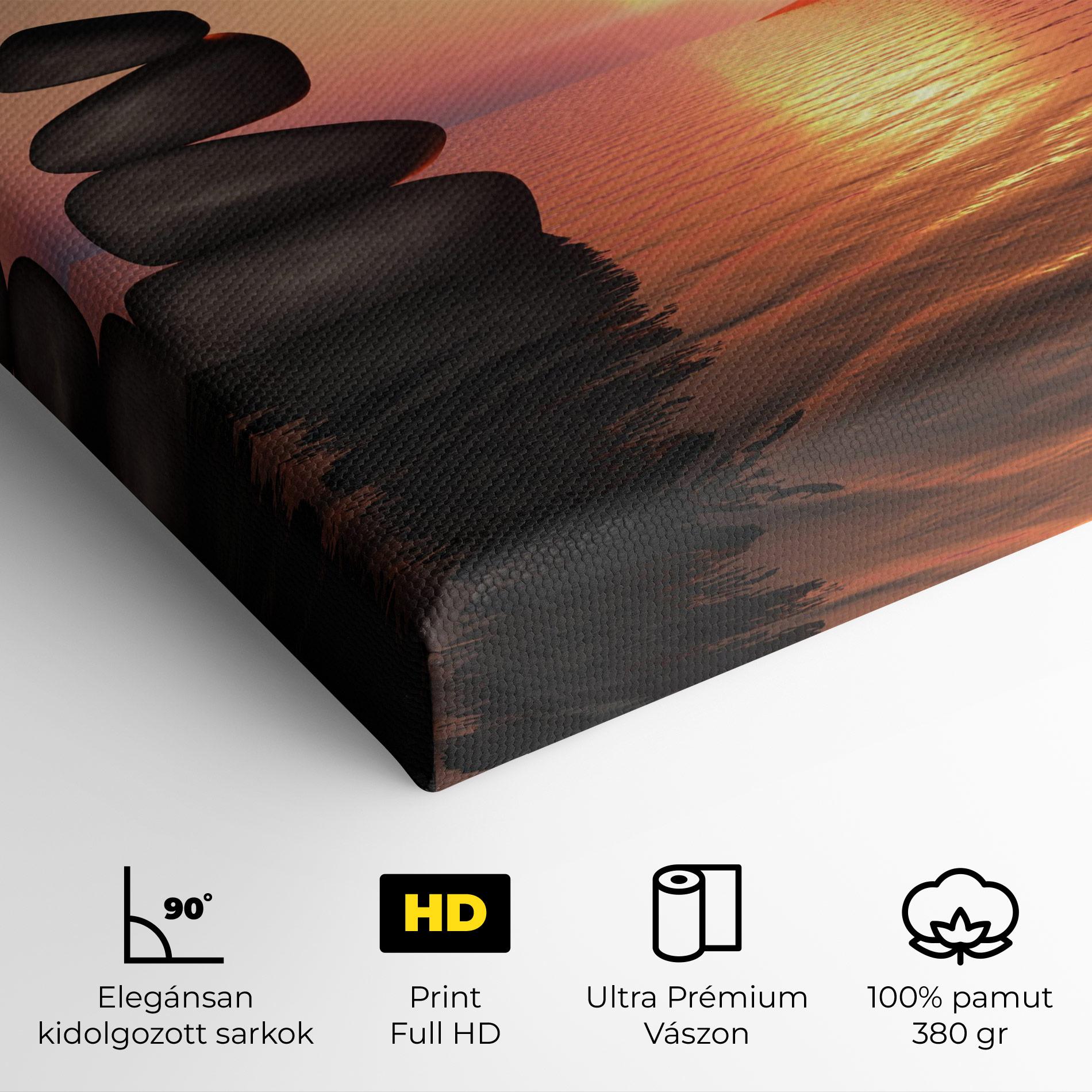 Vászonkép Peace And Sunset mockup 4