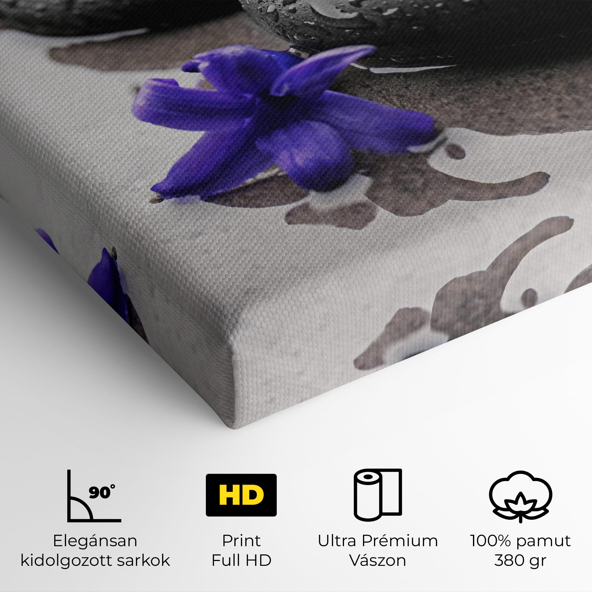 Vászonkép Spa Purple Rock mockup 4
