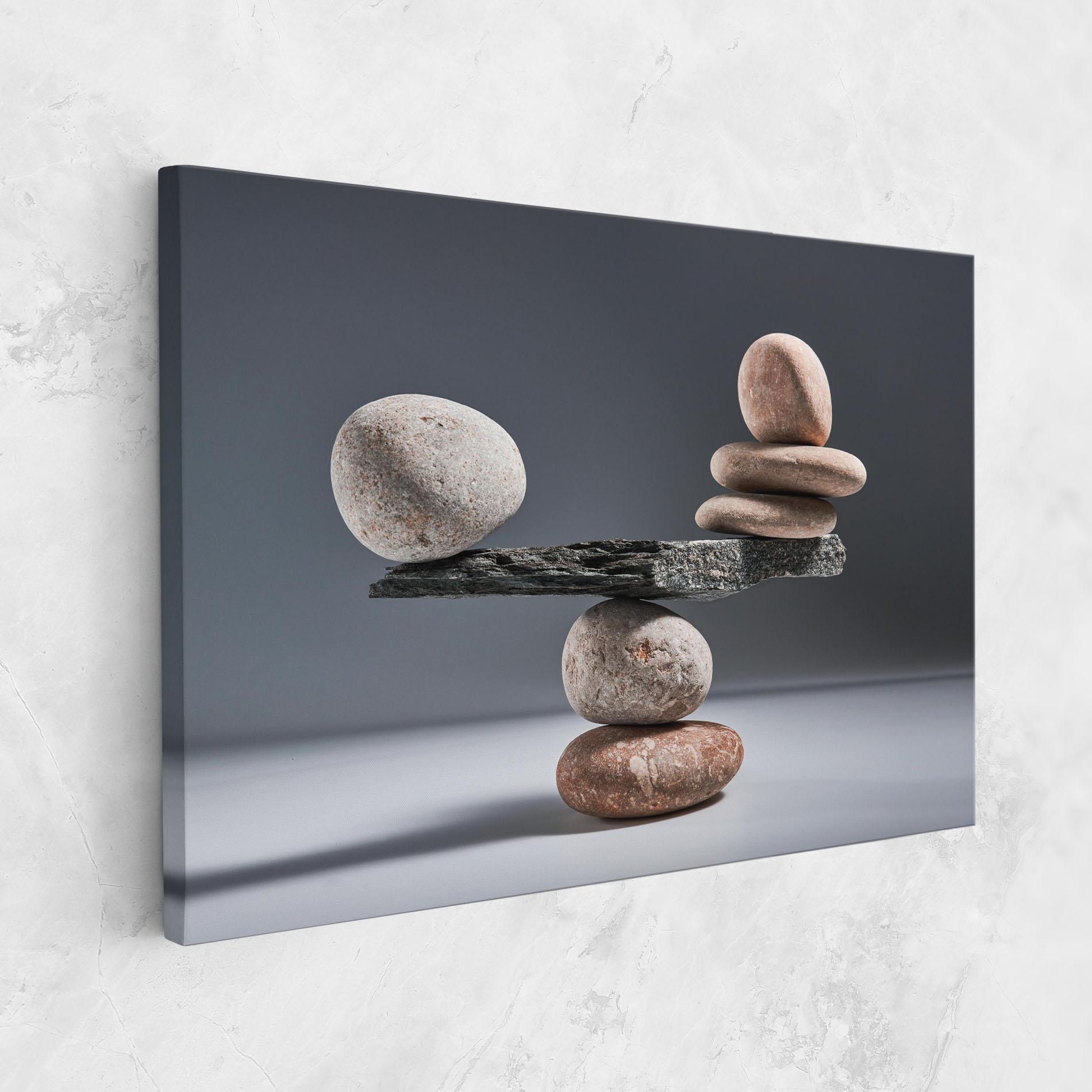 Vászonkép Balancing Pebbles mockup 1