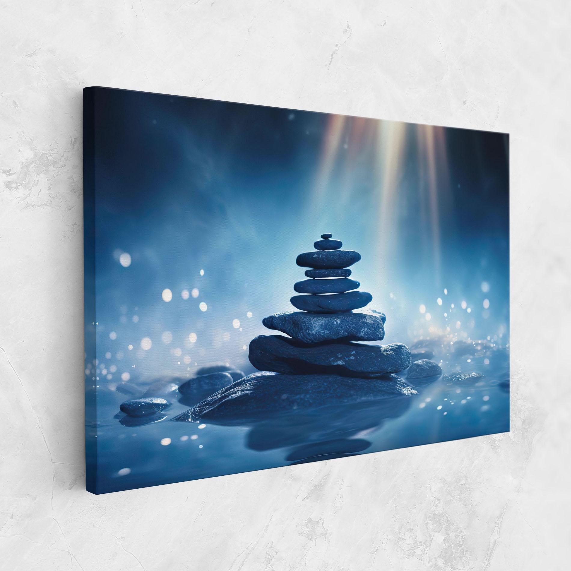 Vászonkép Blue Light Stone mockup 1