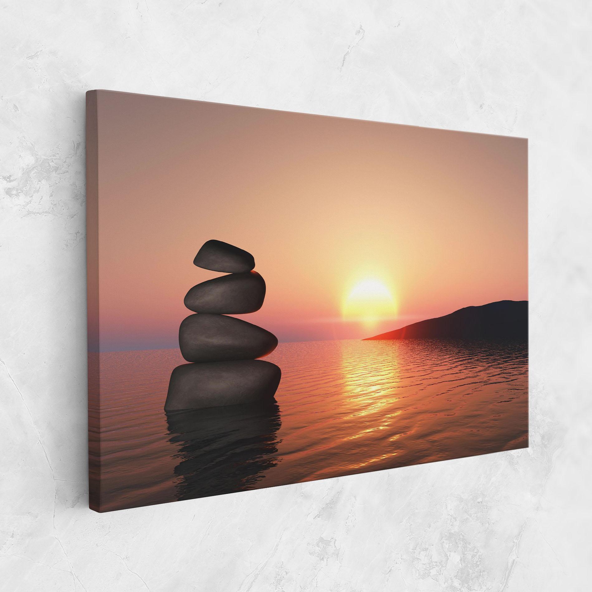 Vászonkép Peace And Sunset mockup 1