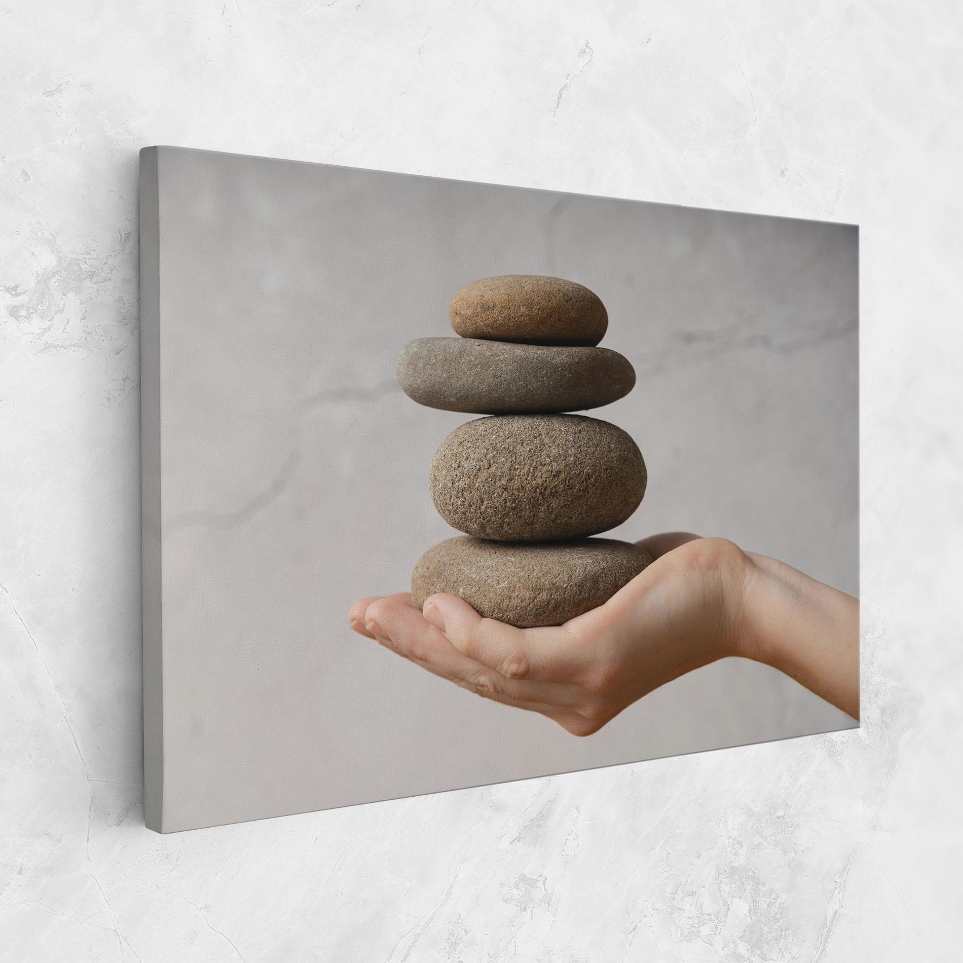 Vászonkép Stones Meditation mockup 1