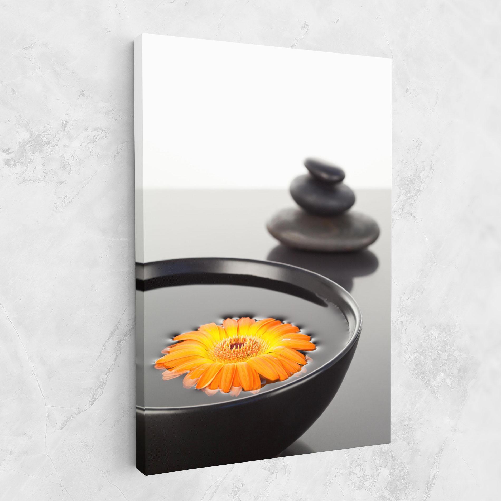 Vászonkép Stone Orange Flower mockup 1