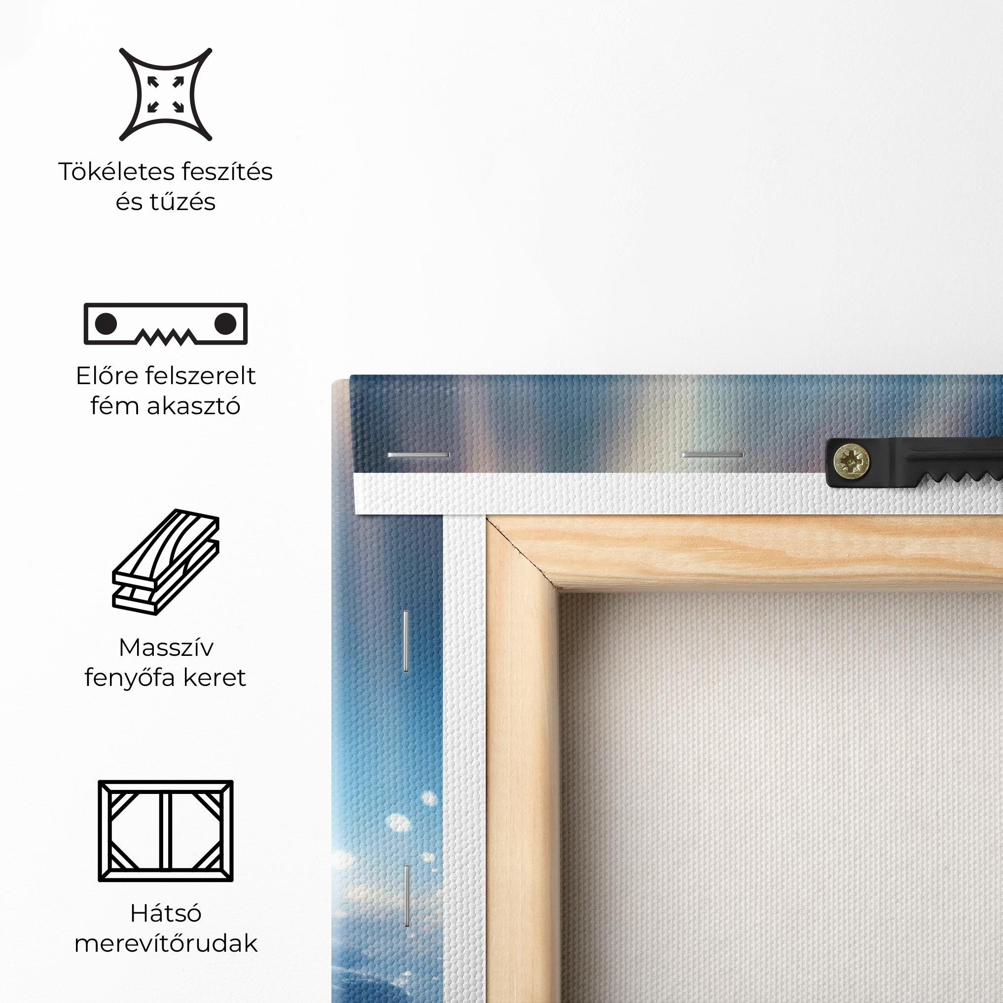 Vászonkép Blue Light Stone mockup 5