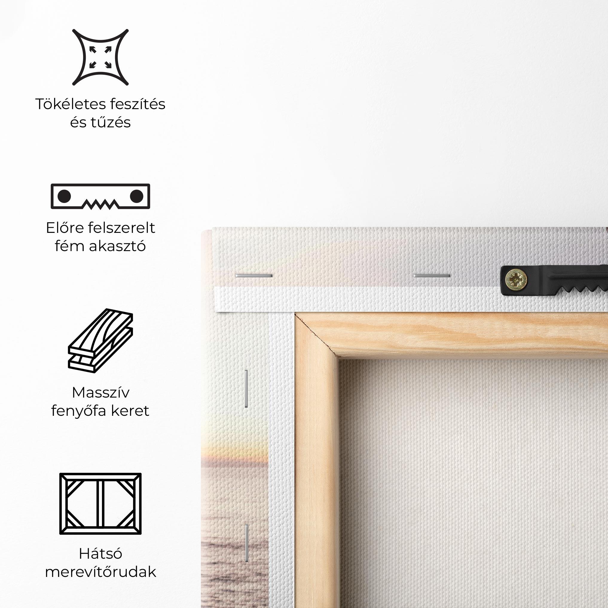 Vászonkép Pebbles Seaside mockup 5
