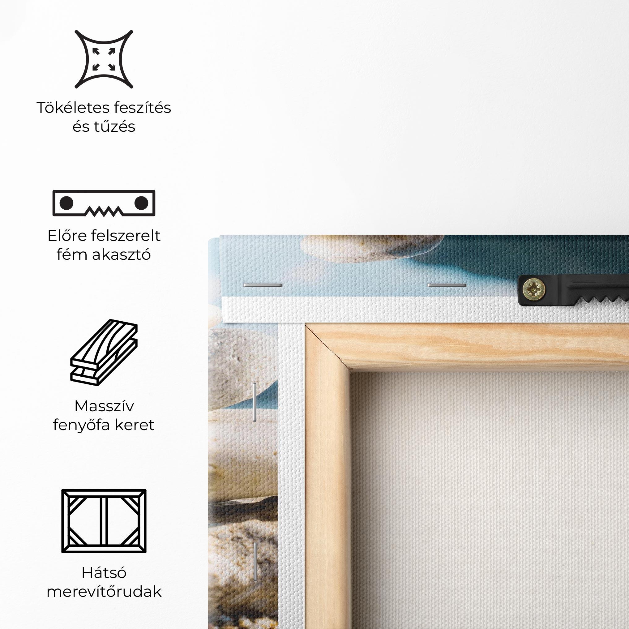 Vászonkép Pyramid Stones Beach mockup 5