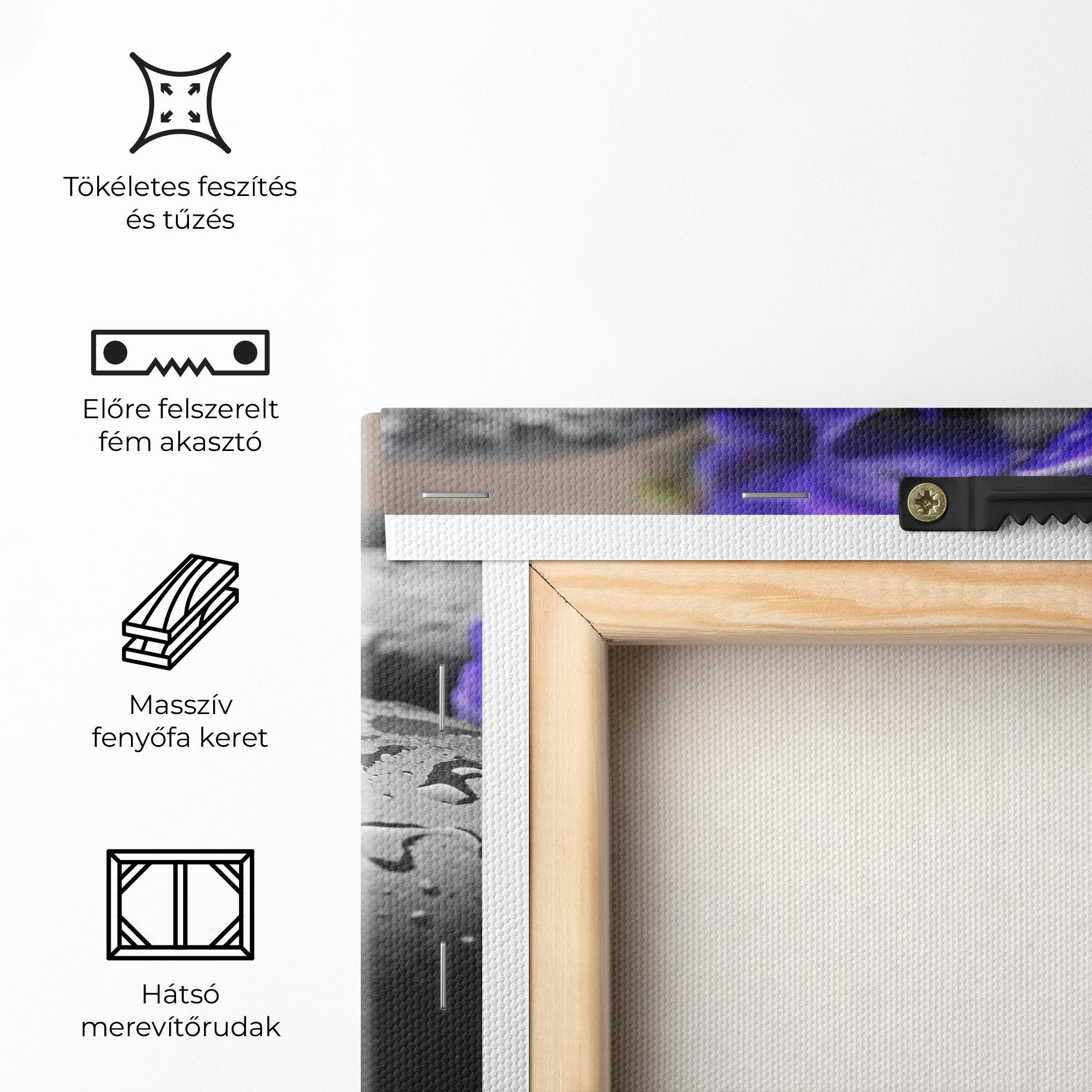 Vászonkép Spa Purple Rock mockup 5